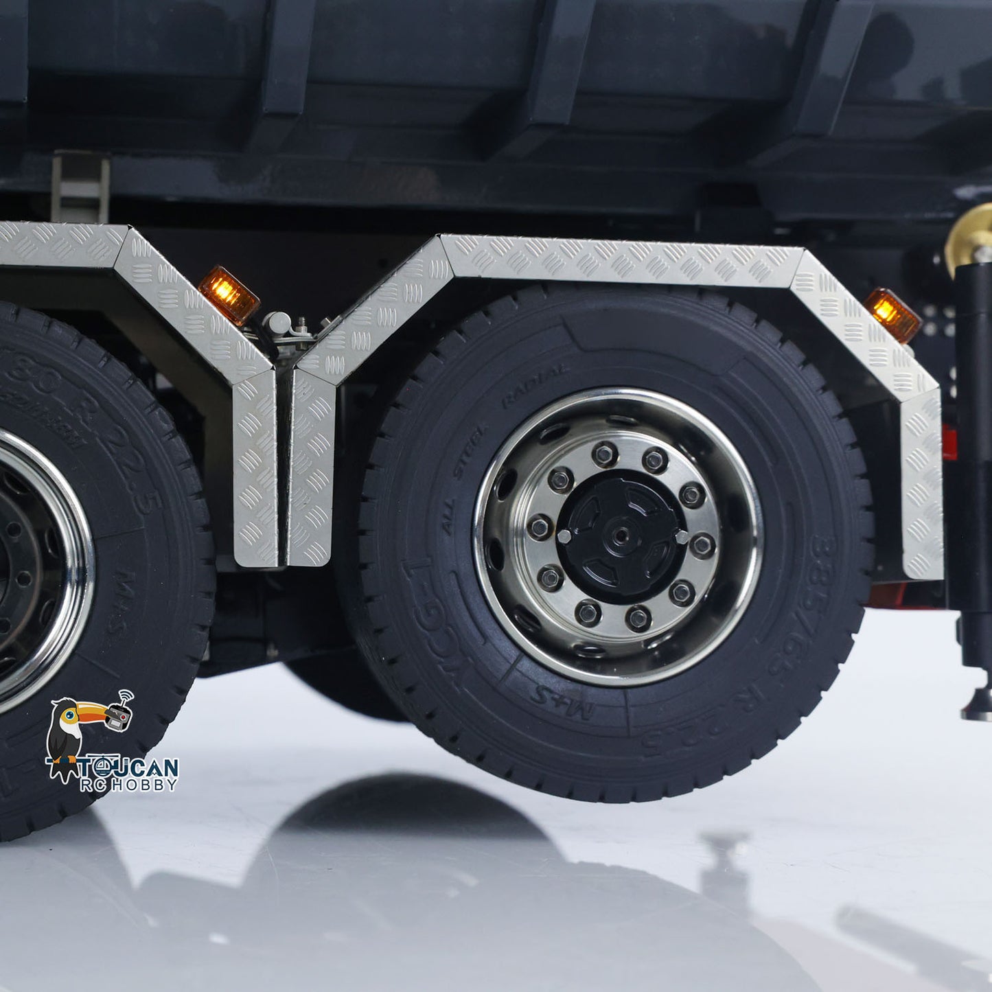 1/14 RC Hydraulic Full Dump Truck Crane 770S Metal 10x10 Roll on off Tipper 3Speed RTR Model Car Frsky XE Radio