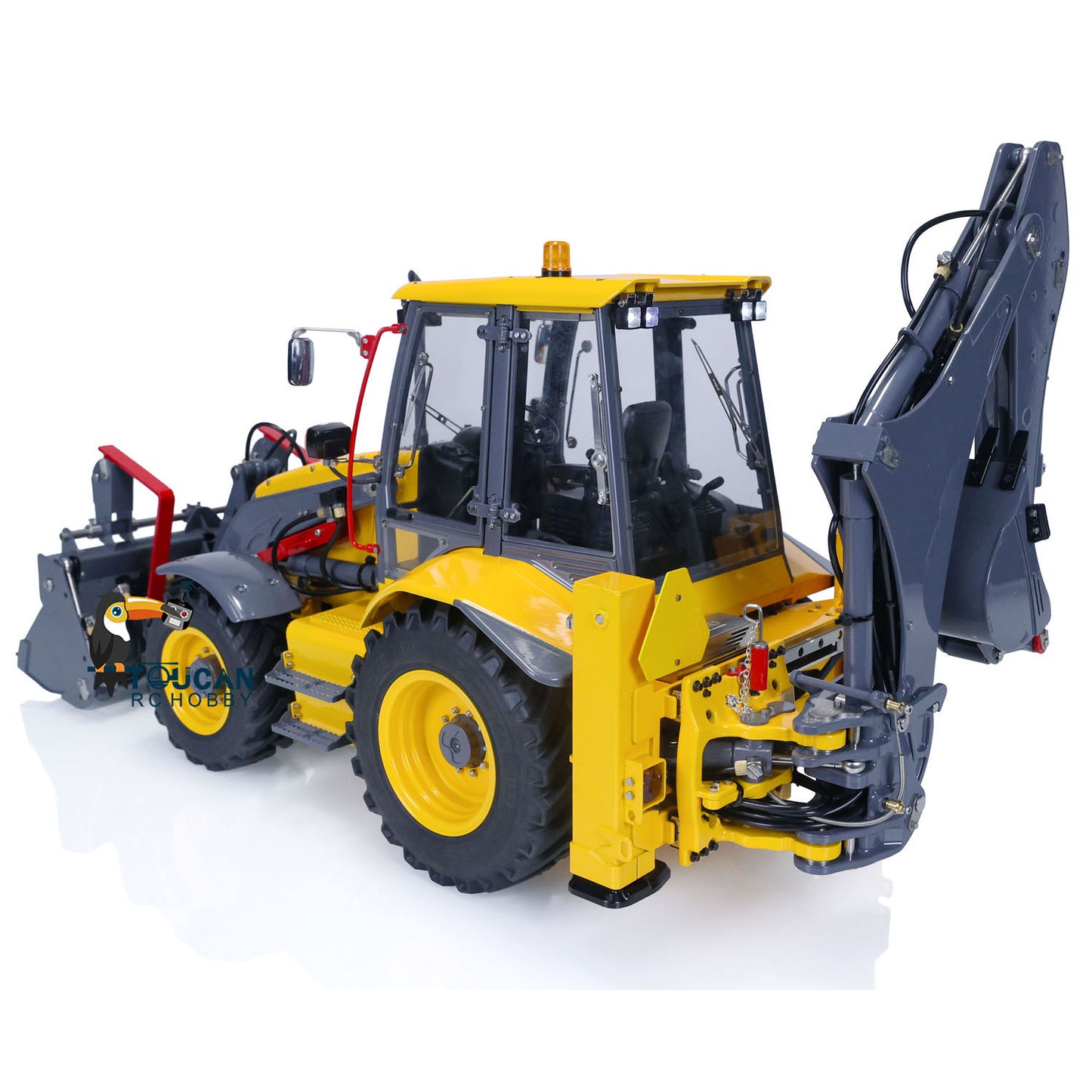 LESU 1/14 Chargeuse-pelleteuse hydraulique RC en métal AOUE BL71 Pelle électrique 2 en 1