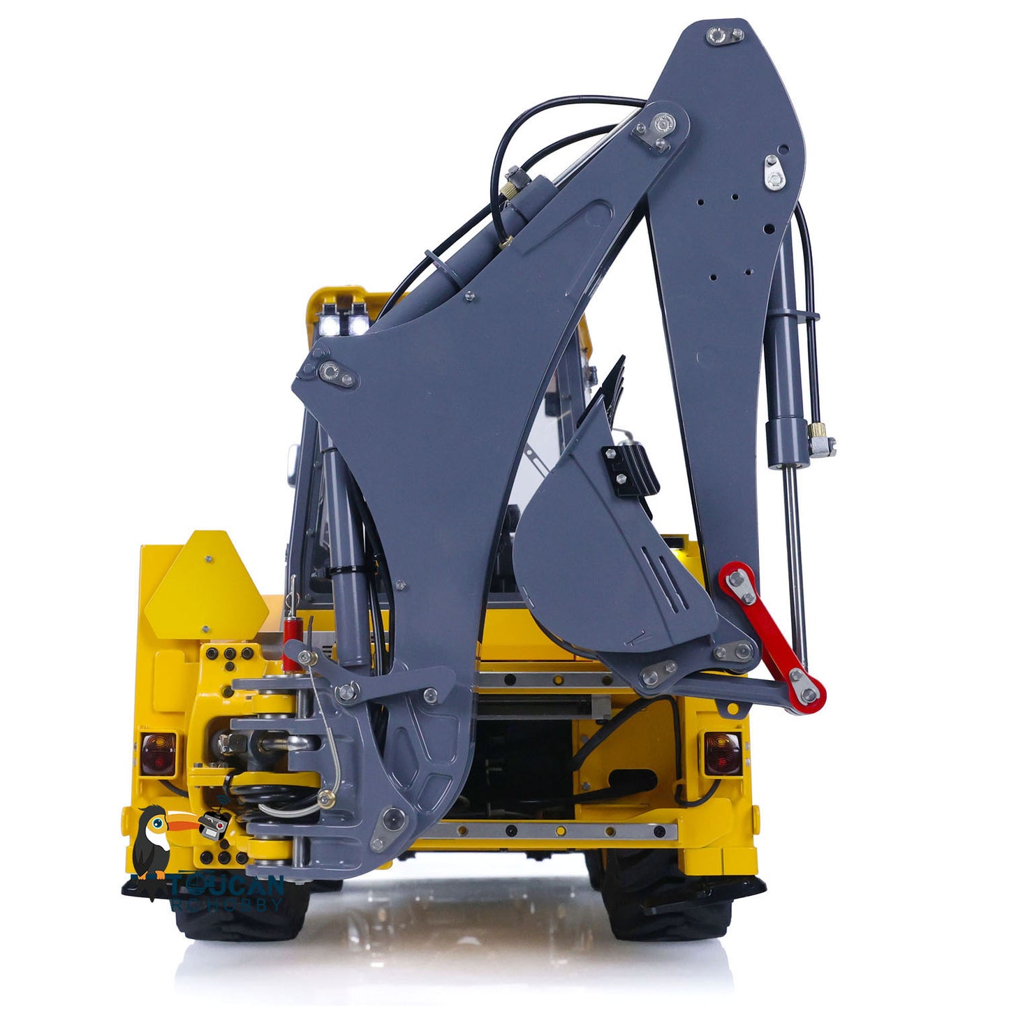 LESU 1/14 Chargeuse-pelleteuse hydraulique RC en métal AOUE BL71 Pelle électrique 2 en 1