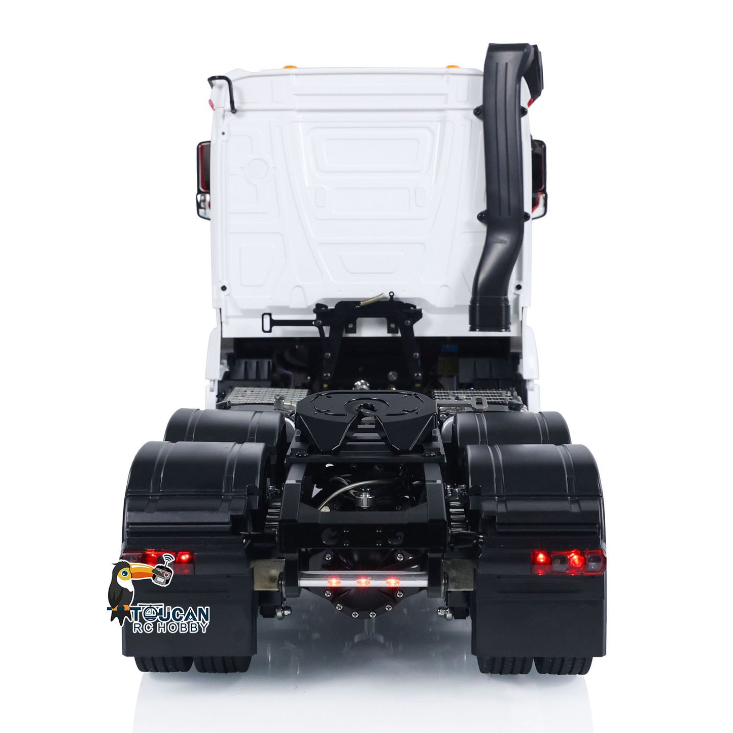 LESU 6x6 RC Tracteur Camion 1/14 RC Voiture Peinte Assemblée Fumée