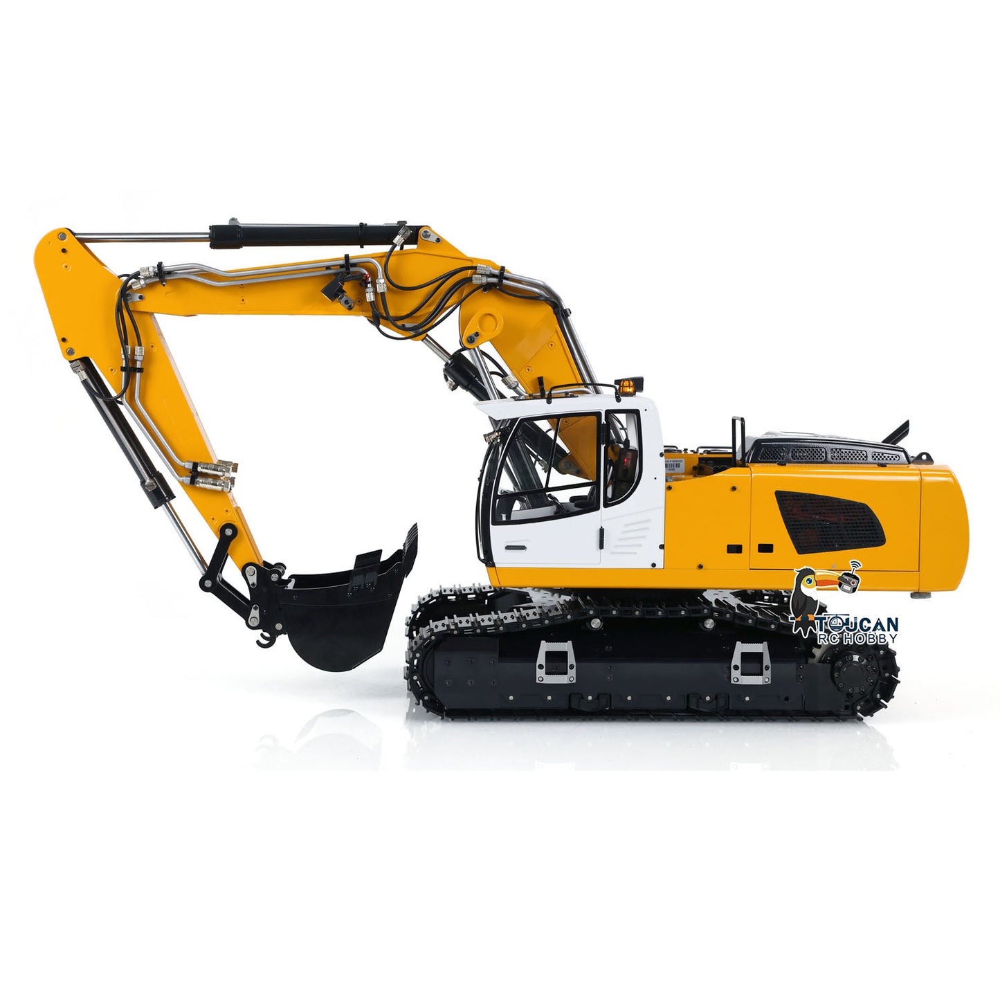 MTM 1/14 946-3 RC 3 Arms Painted Assembled Metal Hydraulic ARTR Tracked Excavator Digger With Ripper Grab Tiltable Bucket