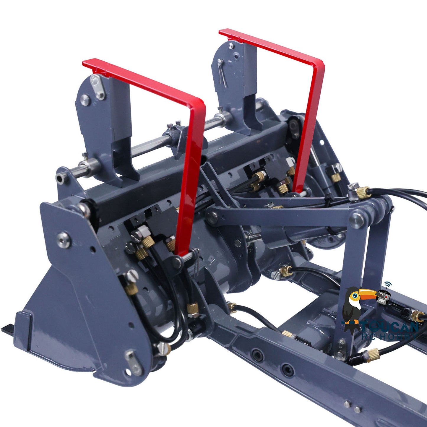 LESU 1/14 Chargeuse-pelleteuse hydraulique RC en métal AOUE BL71 Pelle électrique 2 en 1