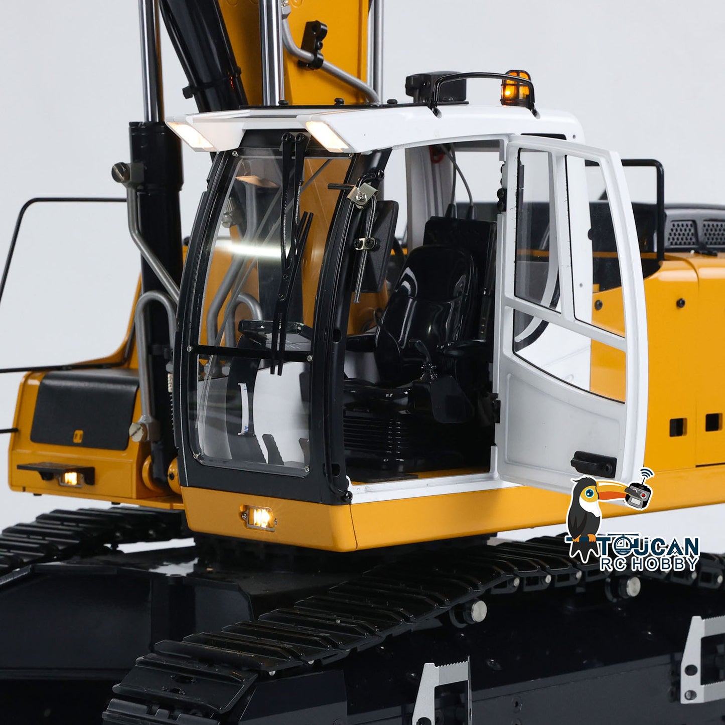 MTM 1/14 946-3 RC 3 Arms Painted Assembled Metal Hydraulic ARTR Tracked Excavator Digger With Ripper Grab Tiltable Bucket