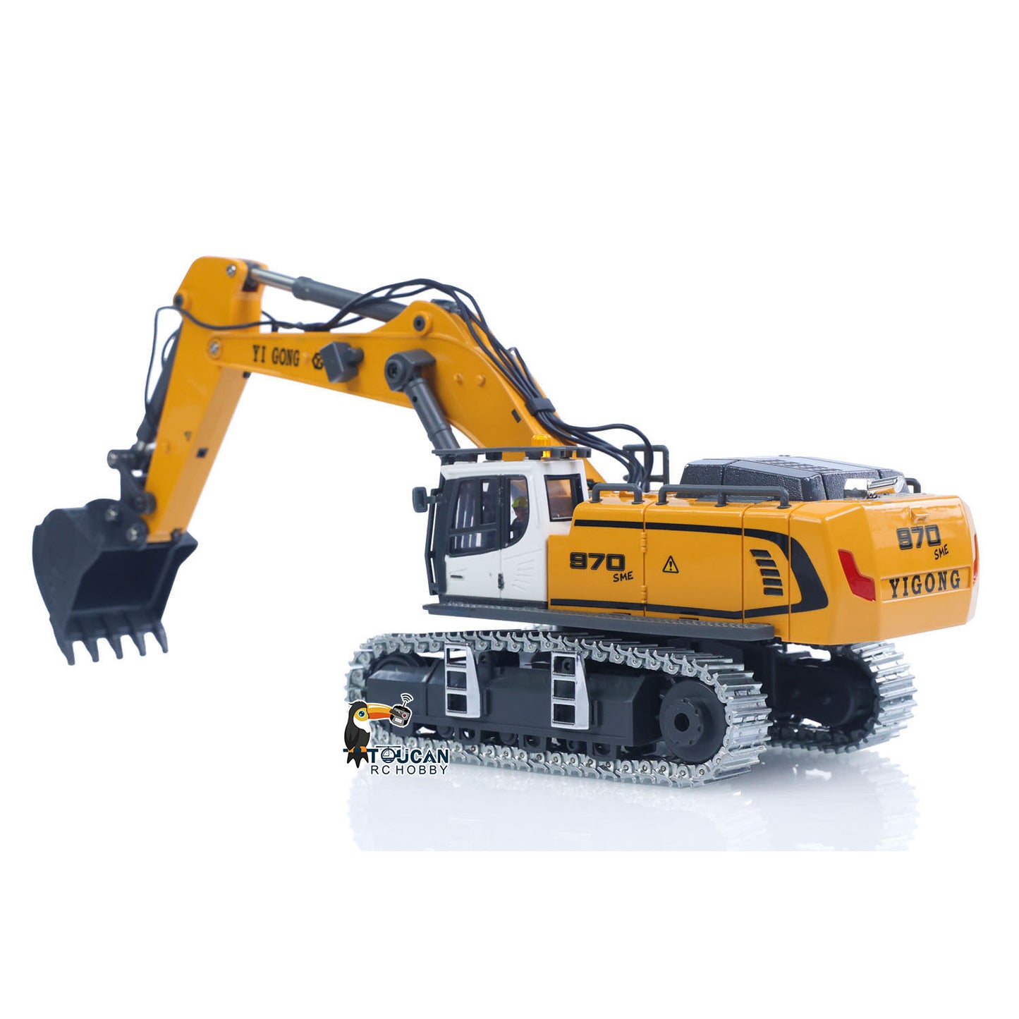 1/50 RC Excavator K970 Engineering Vehicle Remote Control Electric Lifting Digger Metal Bucket Tracks Light Sound RTR Battery