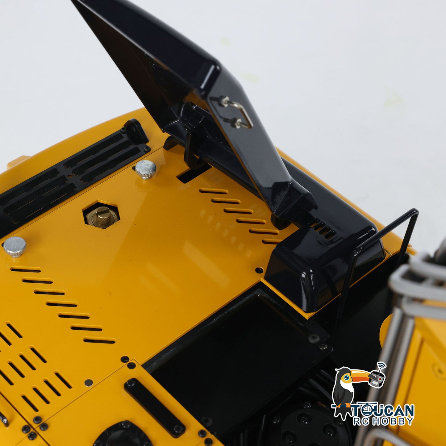 Pelle hydraulique sur chenilles ARTR à 3 bras en métal MTM 1/14 946-3 RC avec godet de démolition