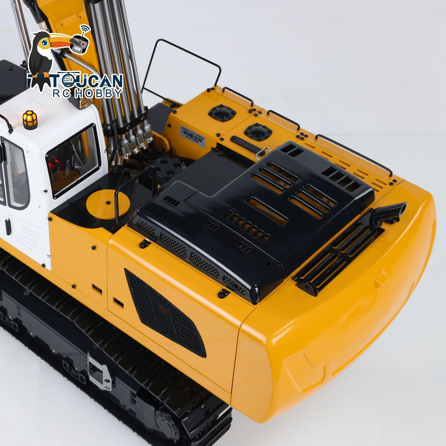 MTM 1/14 946-3 RC 3 Arms Painted Assembled Metal Hydraulic ARTR Tracked Excavator Digger With Ripper Grab Tiltable Bucket