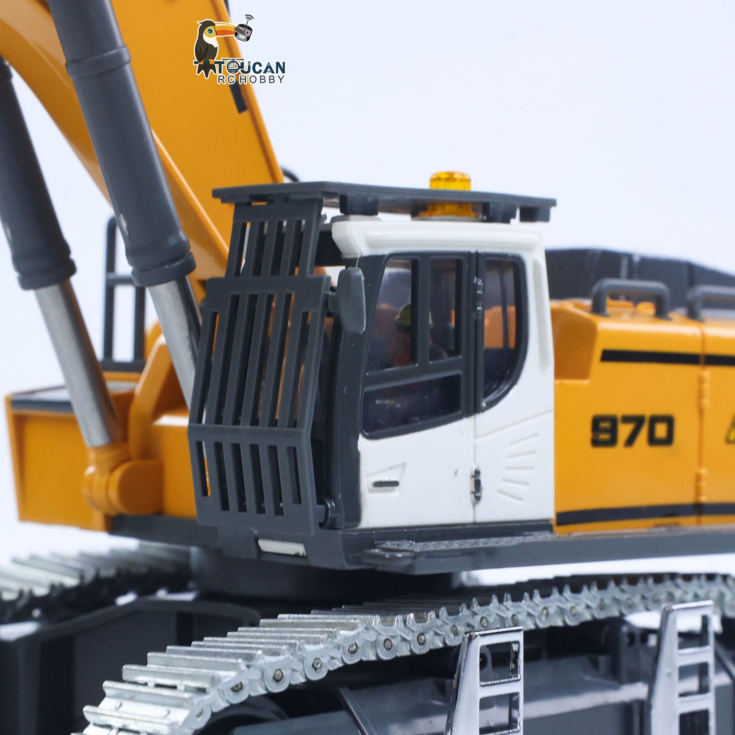 1/50 RC Excavator K970 Engineering Vehicle Remote Control Electric Lifting Digger Metal Bucket Tracks Light Sound RTR Battery