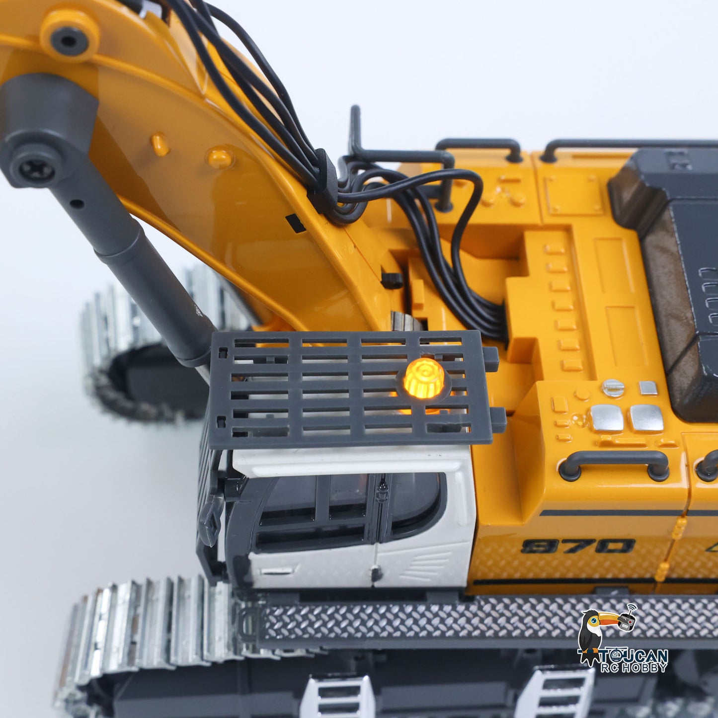 1/50 RC Excavator K970 Engineering Vehicle Remote Control Electric Lifting Digger Metal Bucket Tracks Light Sound RTR Battery