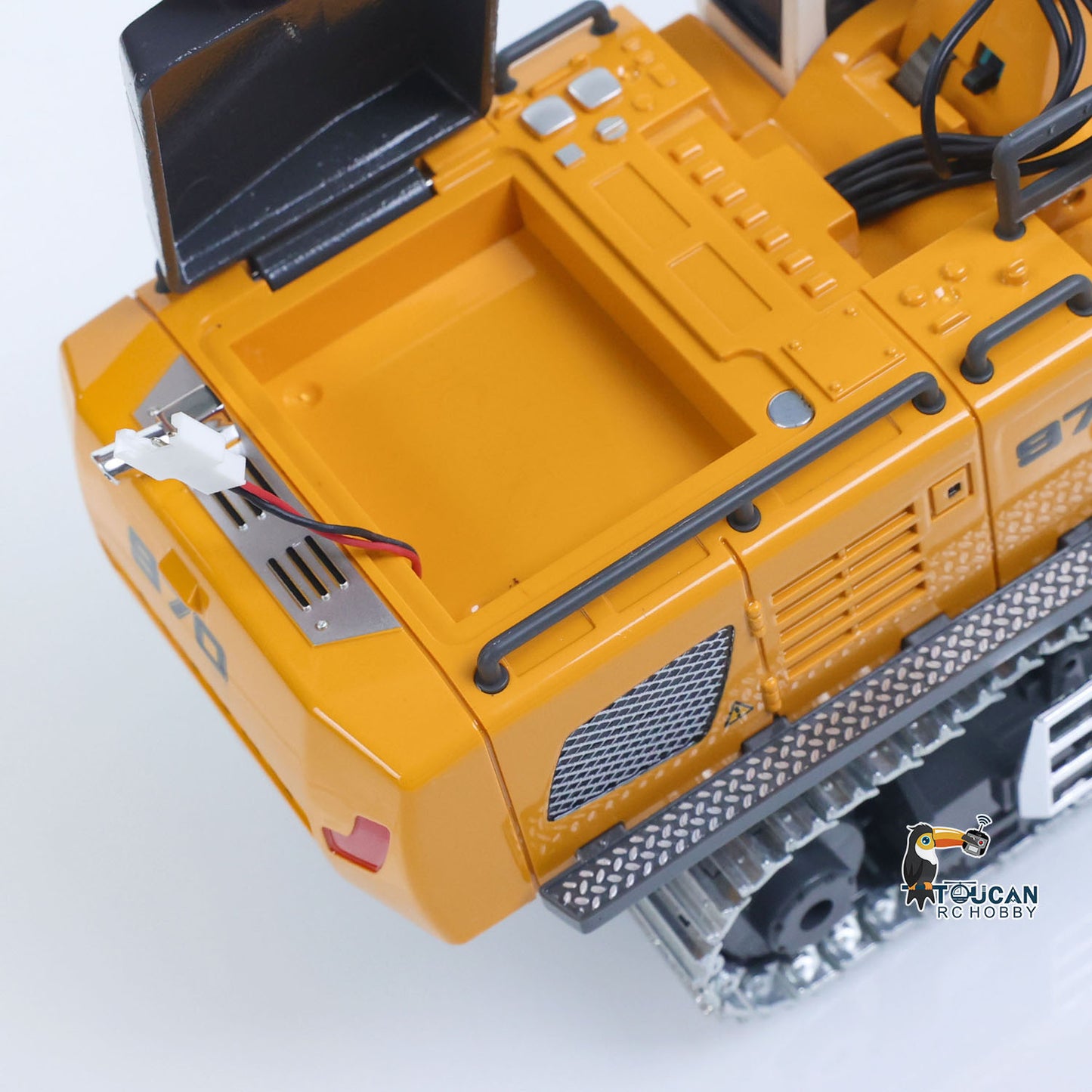 1/50 RC Excavator K970 Engineering Vehicle Remote Control Electric Lifting Digger Metal Bucket Tracks Light Sound RTR Battery