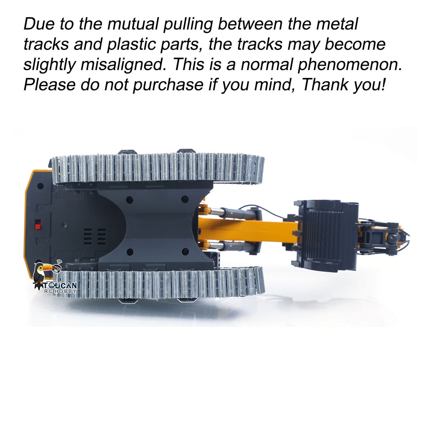 1/50 RC Excavator K970 Engineering Vehicle Remote Control Electric Lifting Digger Metal Bucket Tracks Light Sound RTR Battery