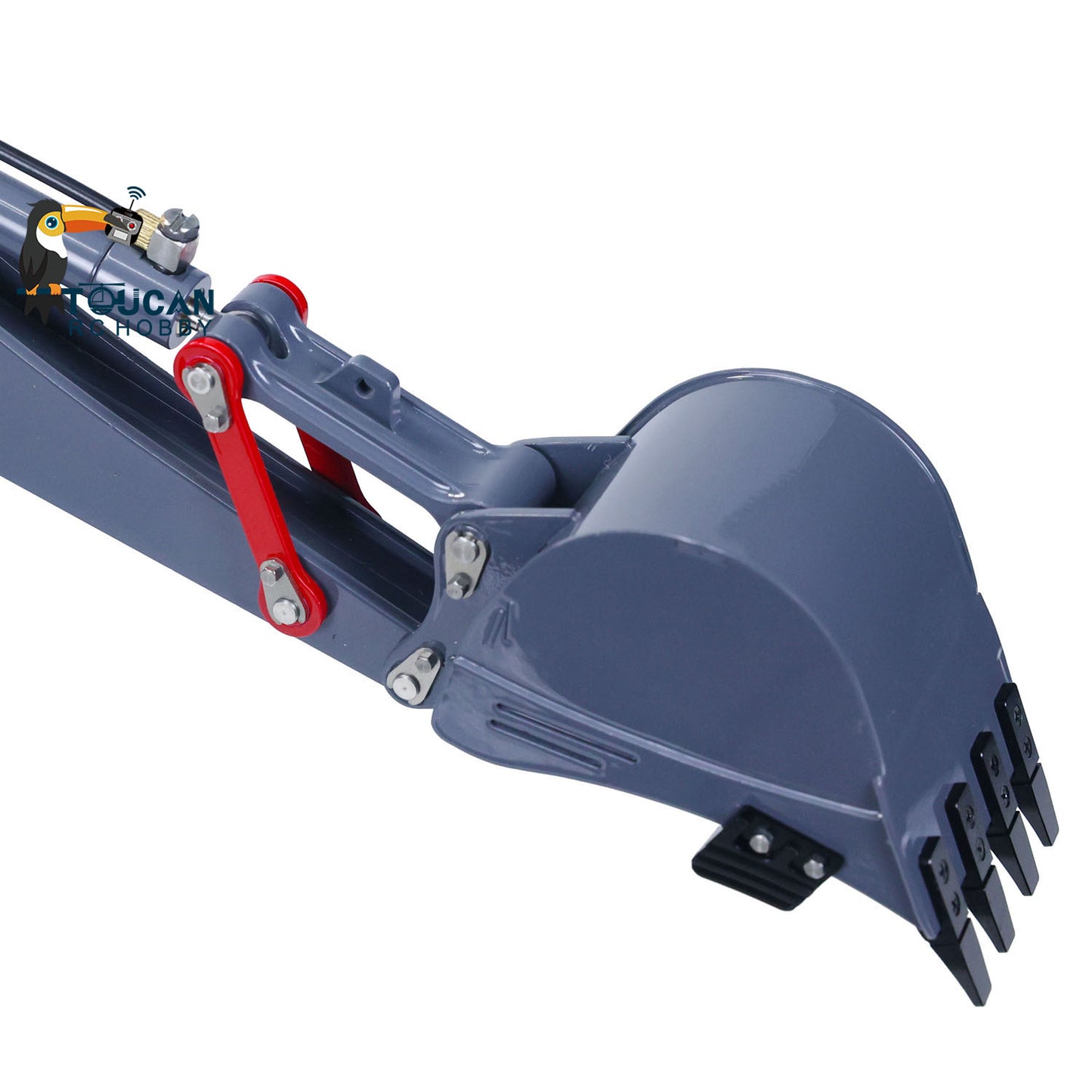 LESU 1/14 Chargeuse-pelleteuse hydraulique RC en métal AOUE BL71 Pelle électrique 2 en 1