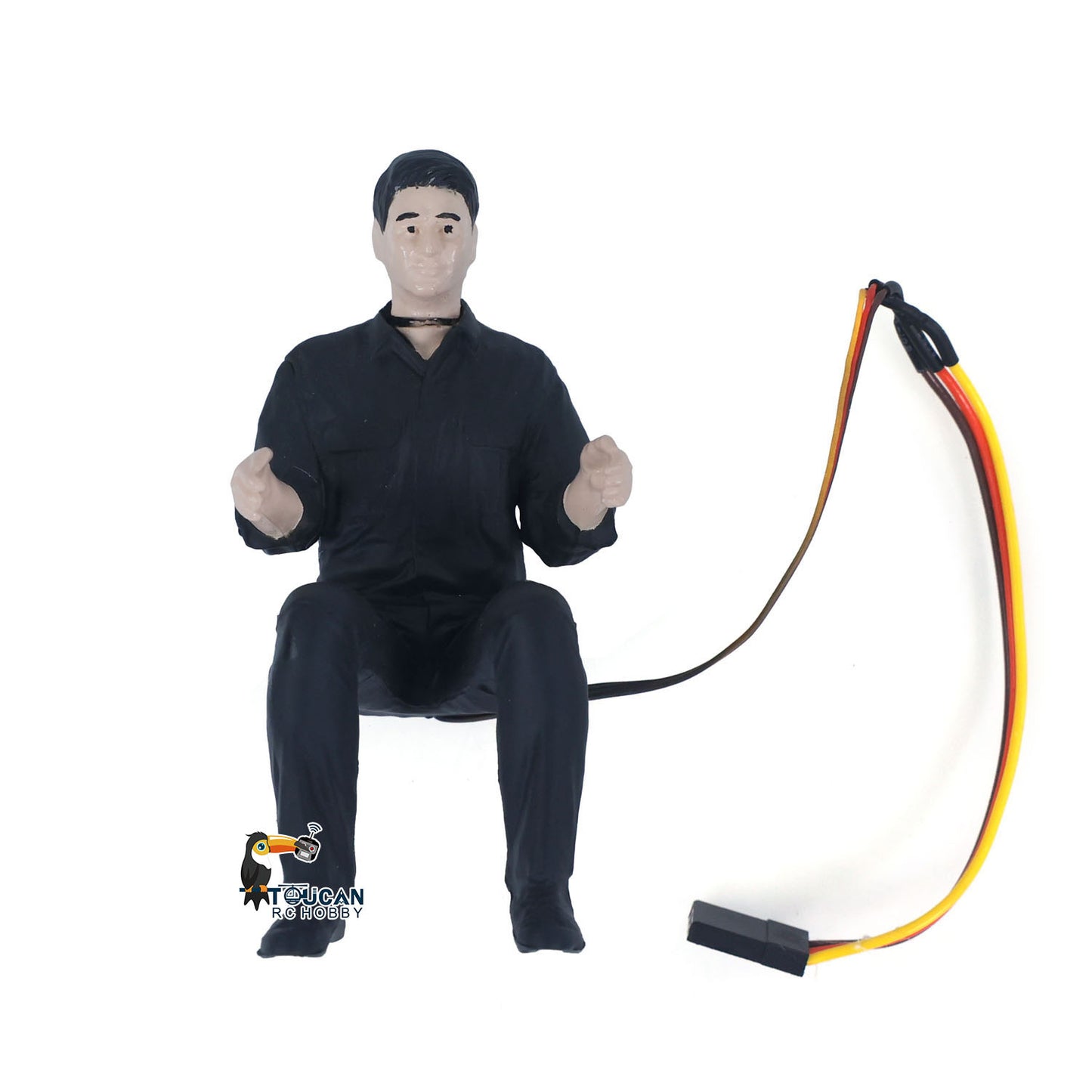 Customized 1/14 Driver model with a servo Head can be rotated electrically