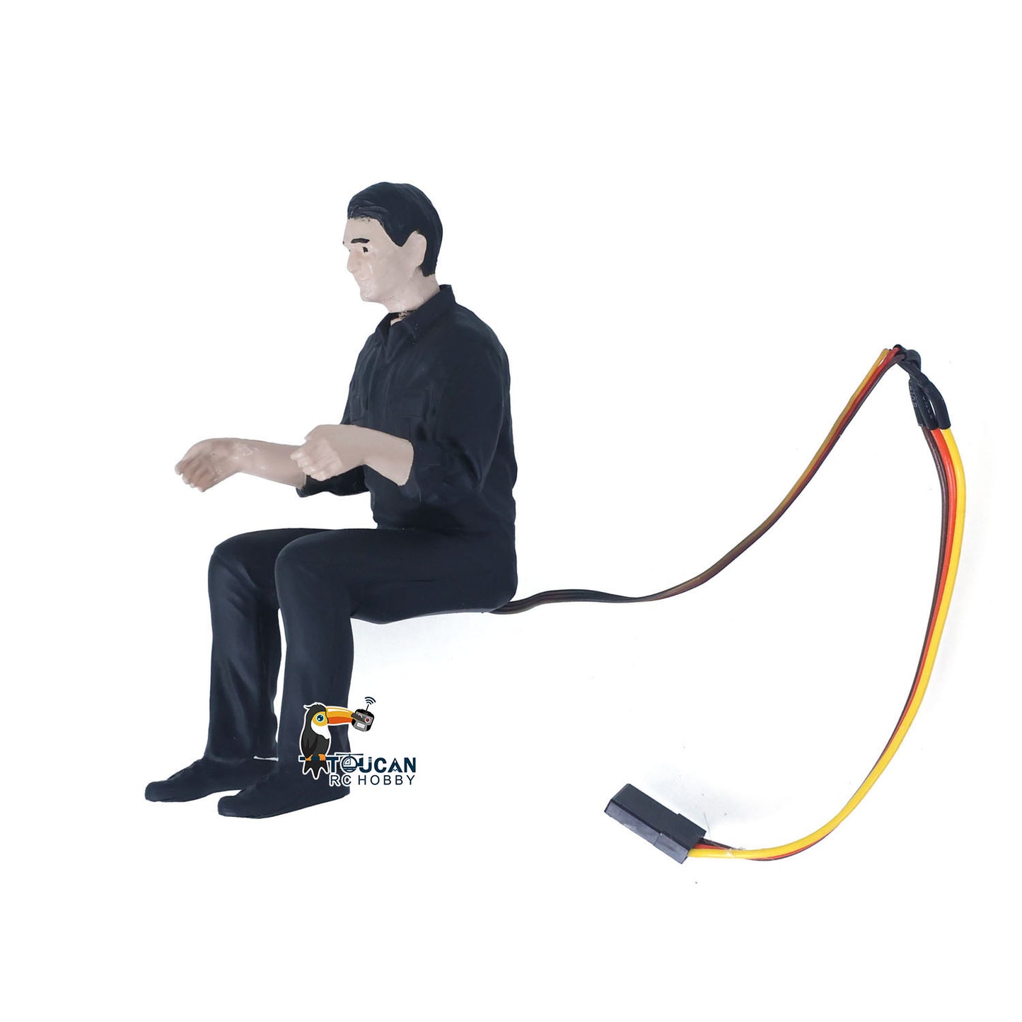 Customized 1/14 Driver model with a servo Head can be rotated electrically