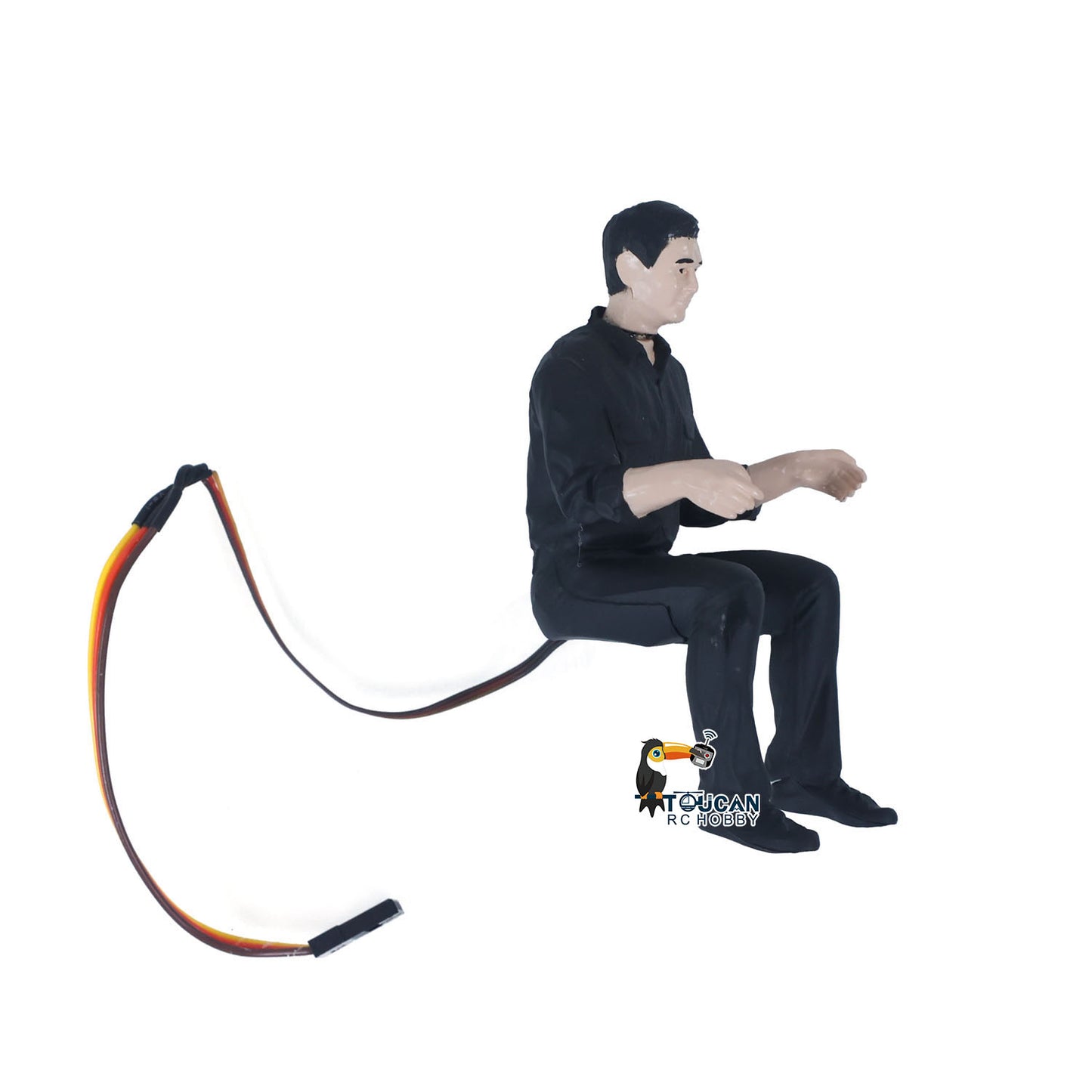 Customized 1/14 Driver model with a servo Head can be rotated electrically