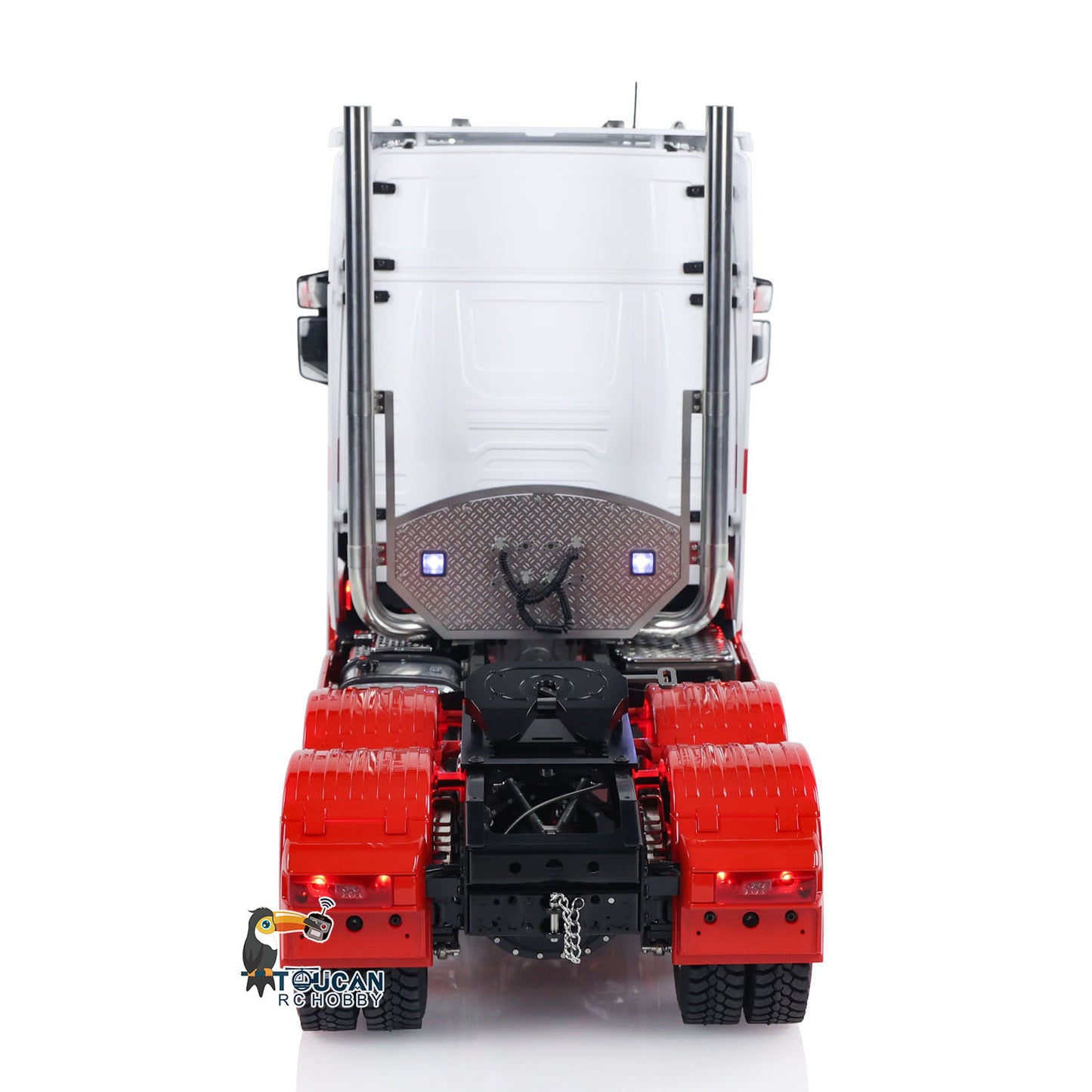 6x6 Metal Chassis 1/14 RC Remote Control Tractor Truck ST8 Radio Sound 2-speed