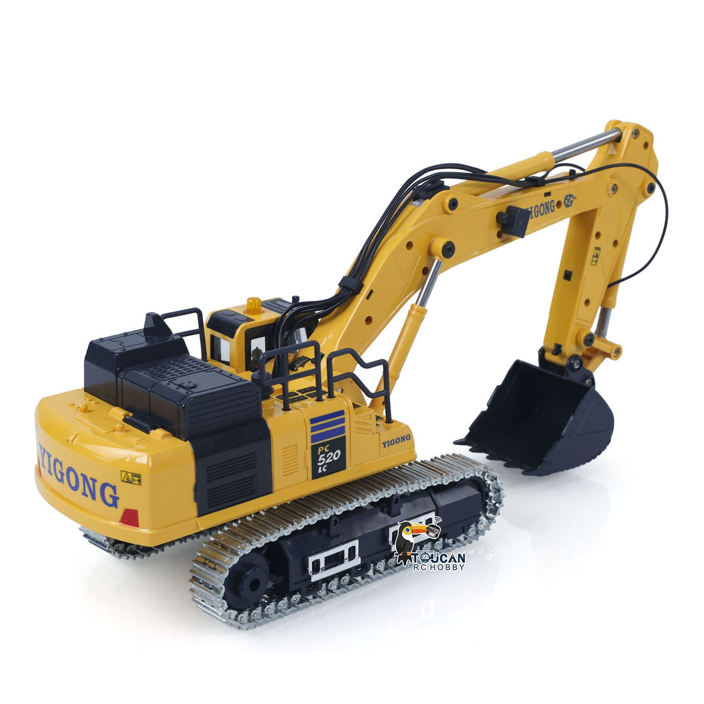 1/50 RC Digger PC520 Electric Liftingl Excavator Engineering?Vehicle Metal Tracks Lights Sound Small Toy Collection
