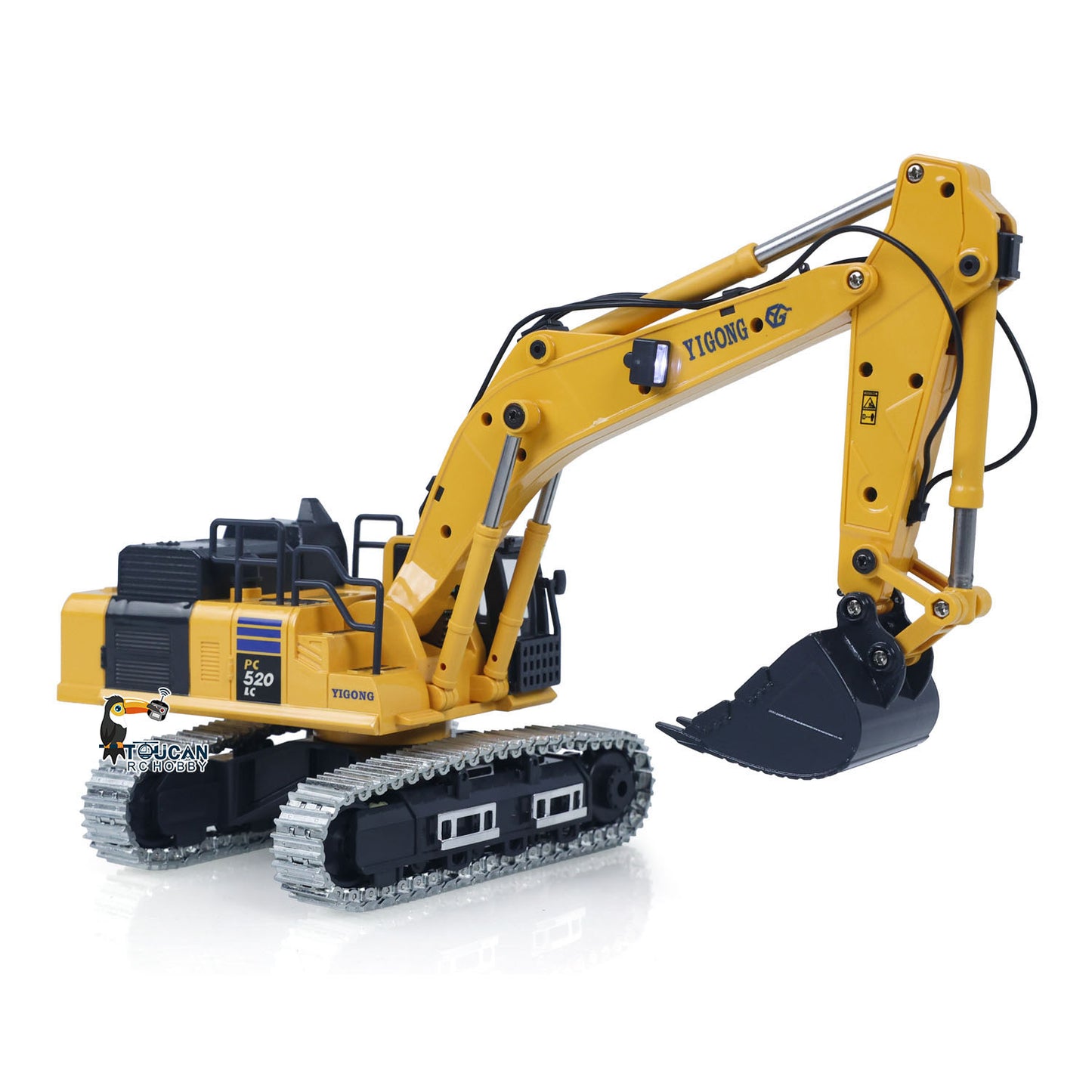 1/50 RC Digger PC520 Electric Liftingl Excavator Engineering?Vehicle Metal Tracks Lights Sound Small Toy Collection