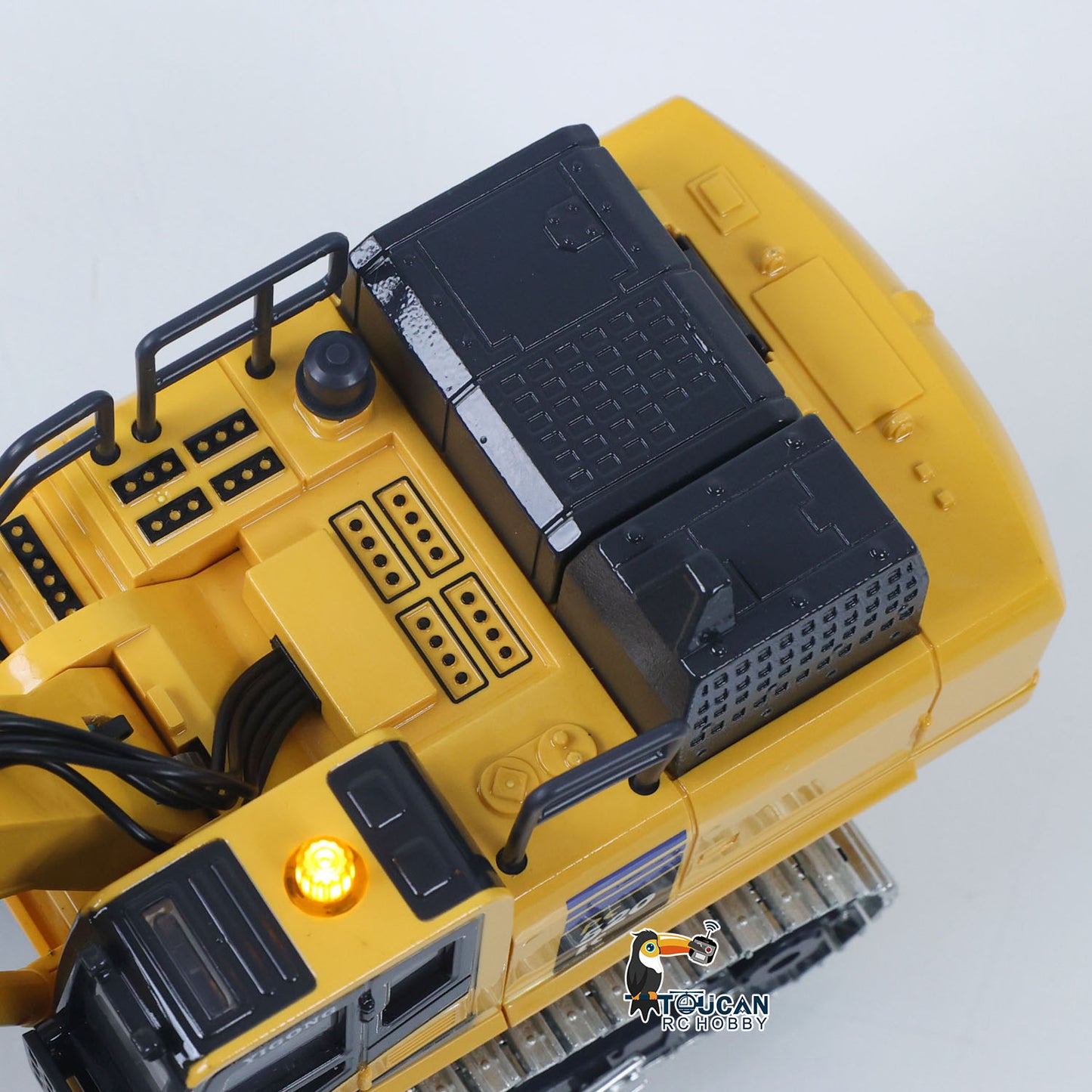 1/50 RC Digger PC520 Electric Liftingl Excavator Engineering?Vehicle Metal Tracks Lights Sound Small Toy Collection
