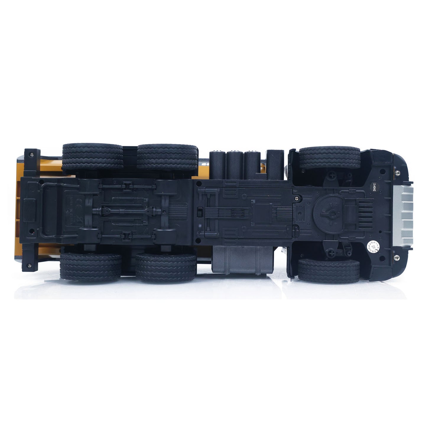 ONLY ONE US STOCK HUINA 1/14 Electric RC Dump Truck 573 Remote Control Tipper Model Vehicle Flowing Water Light Sound Effect 2.4G Radio Battery
