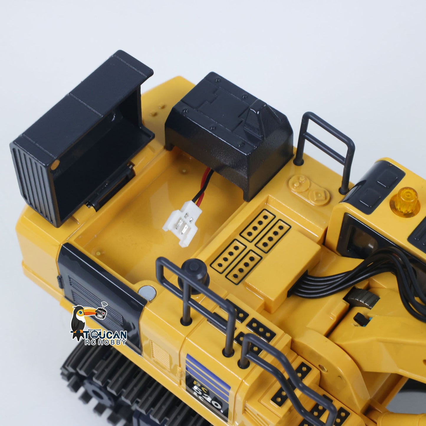 1/50 RC Digger PC520 Electric Liftingl Excavator Engineering?Vehicle Metal Tracks Lights Sound Small Toy Collection