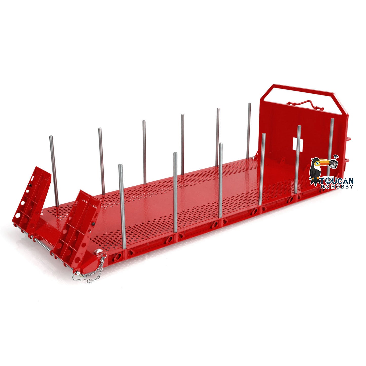 Metal Timber Flatbed for 1/14 10x10 8x8 RC Roll On/Off Hydraulic Dumper Truck