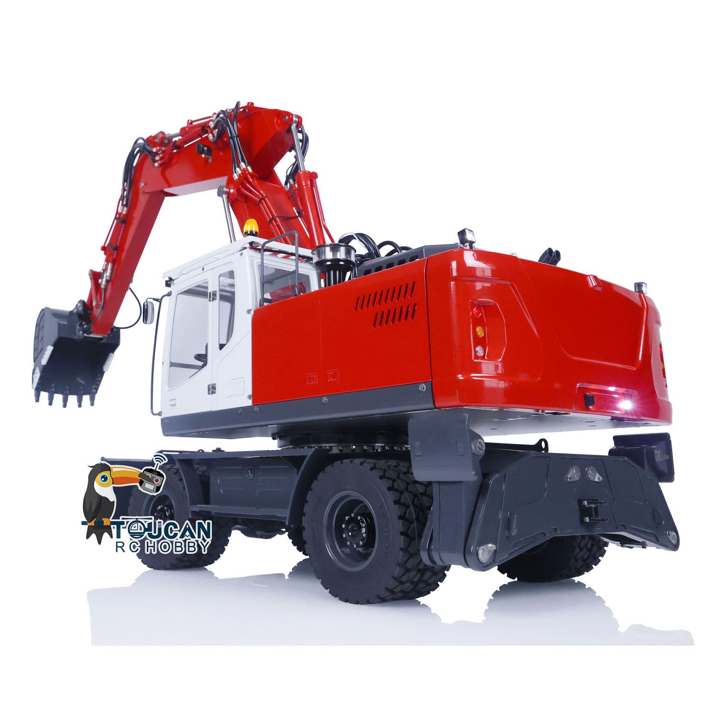 LESU 3 bras 1/14 ET30H RC Excavateur hydraulique sur roues Pelle PNP