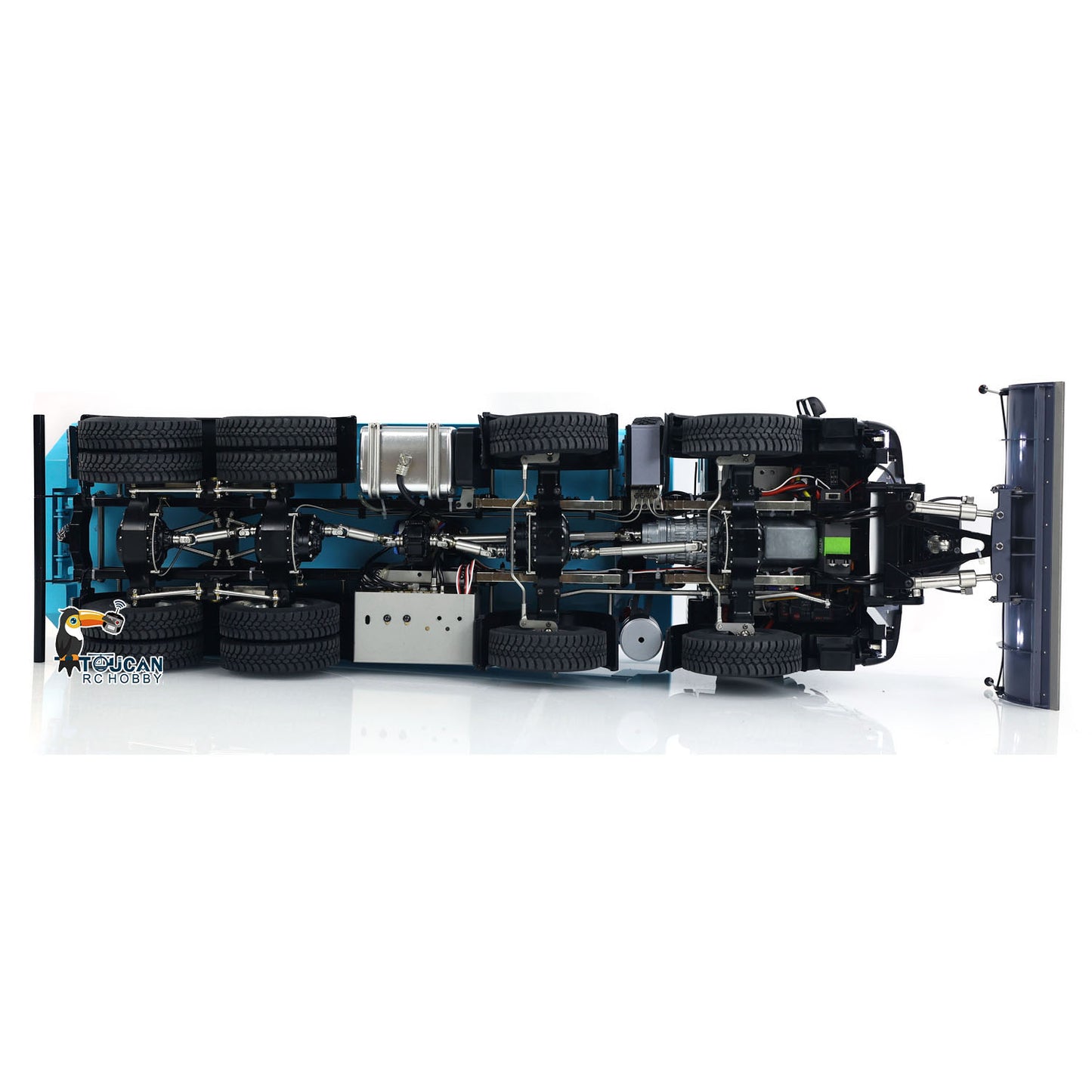 1/14 8x8 Metall PNP Hydraulischer RC LKW Kipper mit 2-Gang Getriebe Getriebe Sound Light System