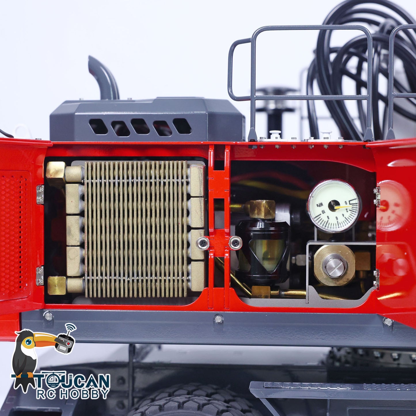 LESU 3 bras 1/14 ET30H RC Excavateur hydraulique sur roues Pelle PNP