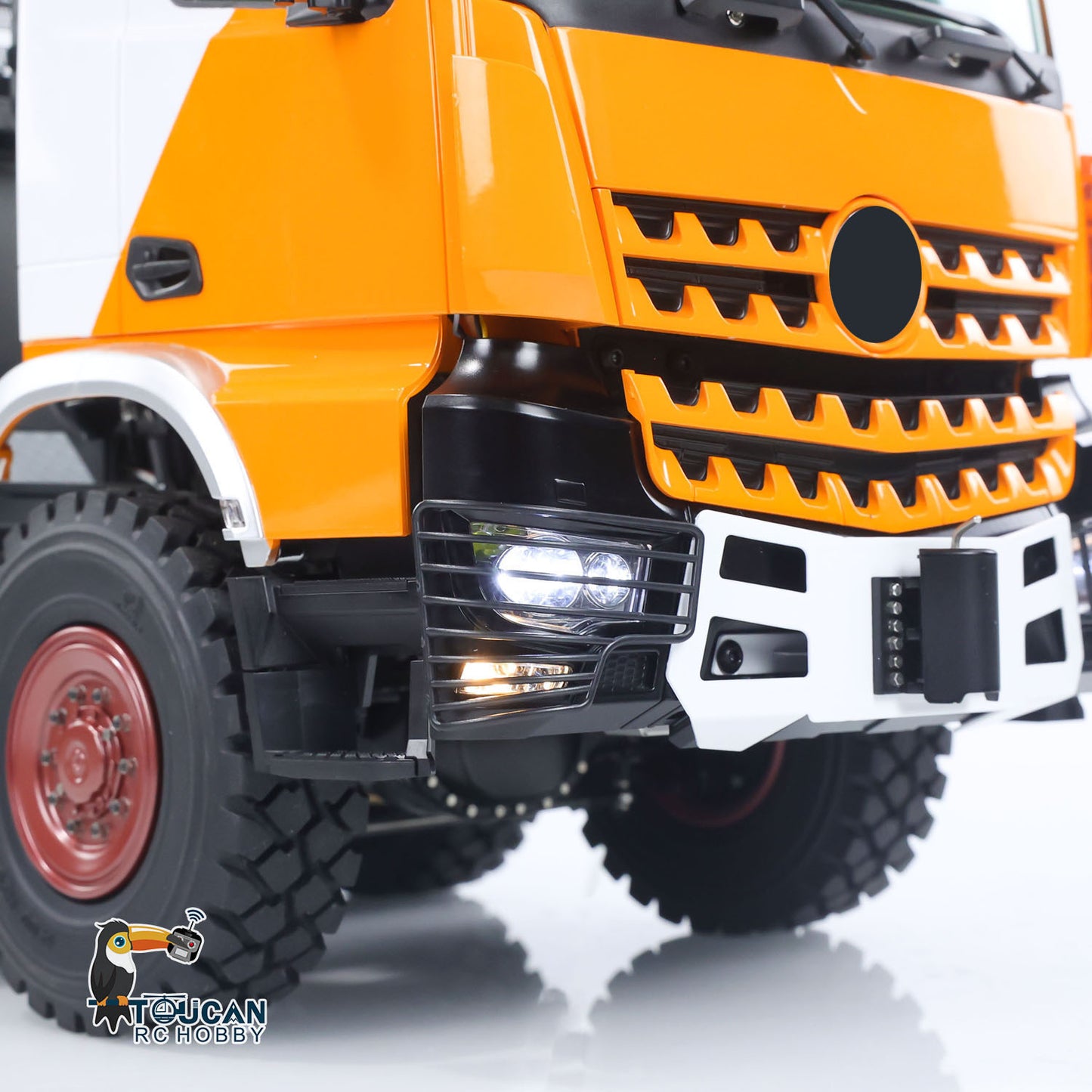 1/14 8x8 Metal RC Off Road Tractor Truck Ar3363 Remote Control Lorry Car Differential Lock Axle 3Speed Gearbox ST8 Radio