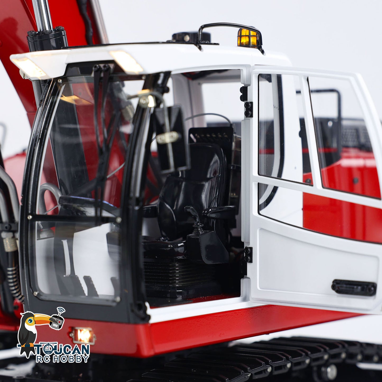 MTM 1/14 946 RC 2 Arms Metal Hydraulic ARTR Tracked Excavator With Ripper Grab Clamshell Bucket