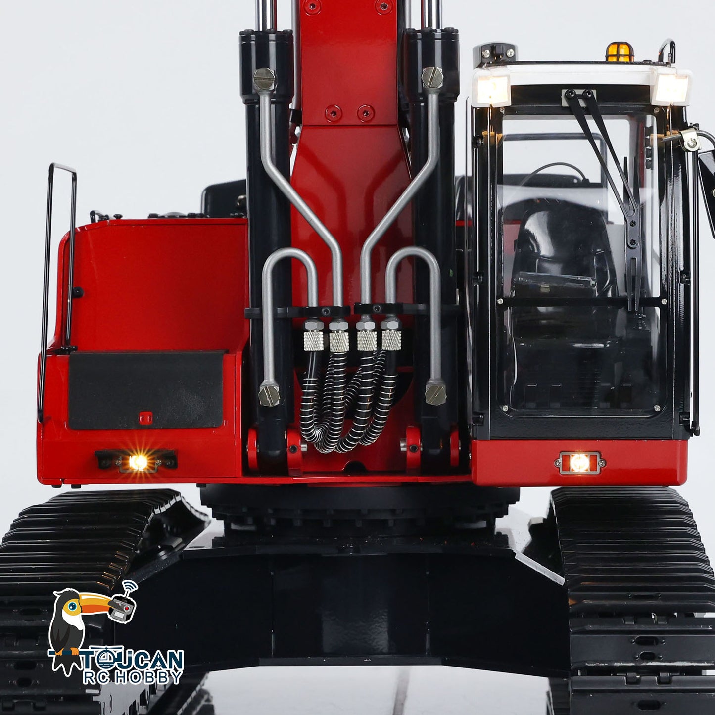 MTM 1/14 946 RC 2 Arms Metal Hydraulic ARTR Tracked Excavator With Ripper Grab Clamshell Bucket