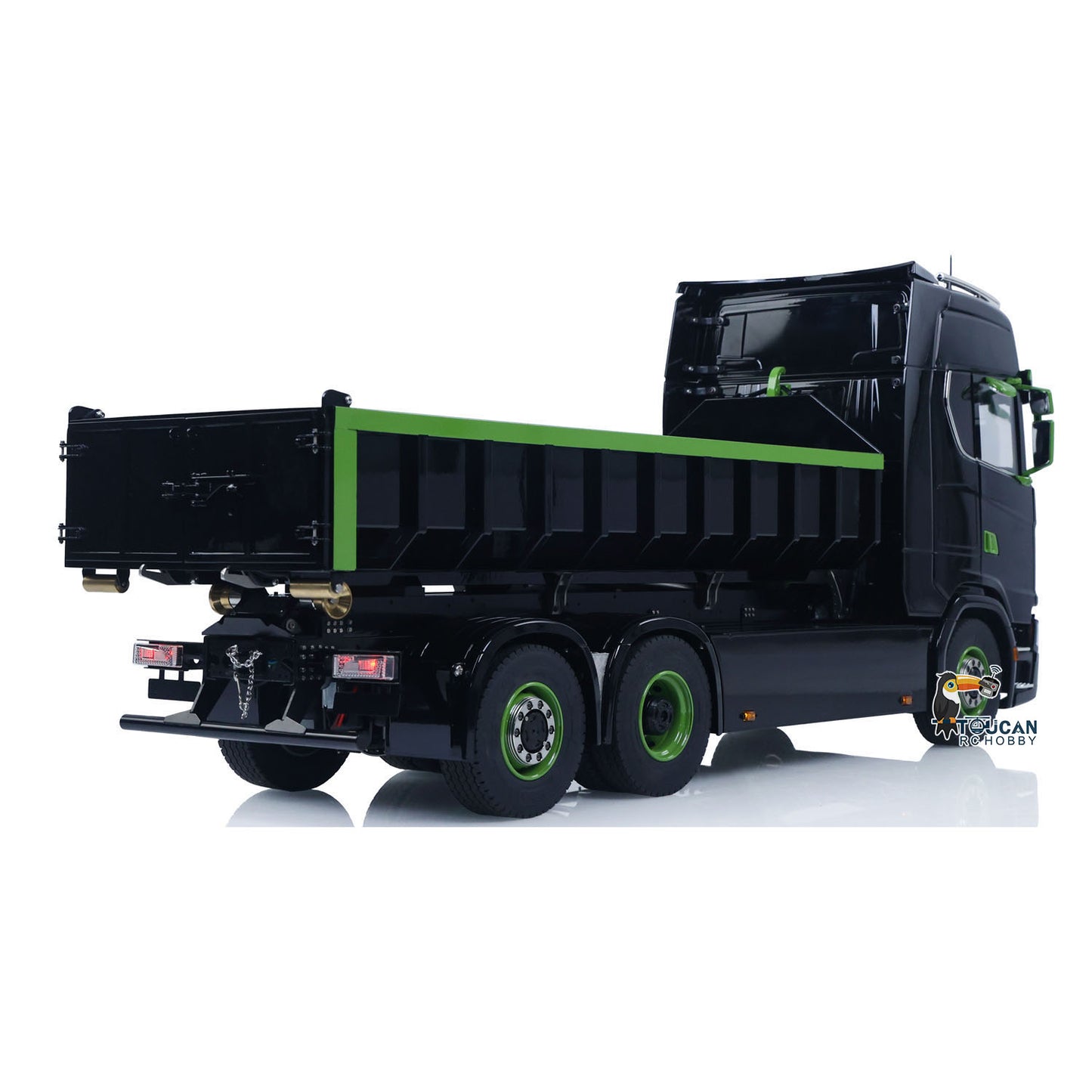 6x6 1/14 Hydraulische RC Dumper Auto Metall Roll-on Volle Dump Truck