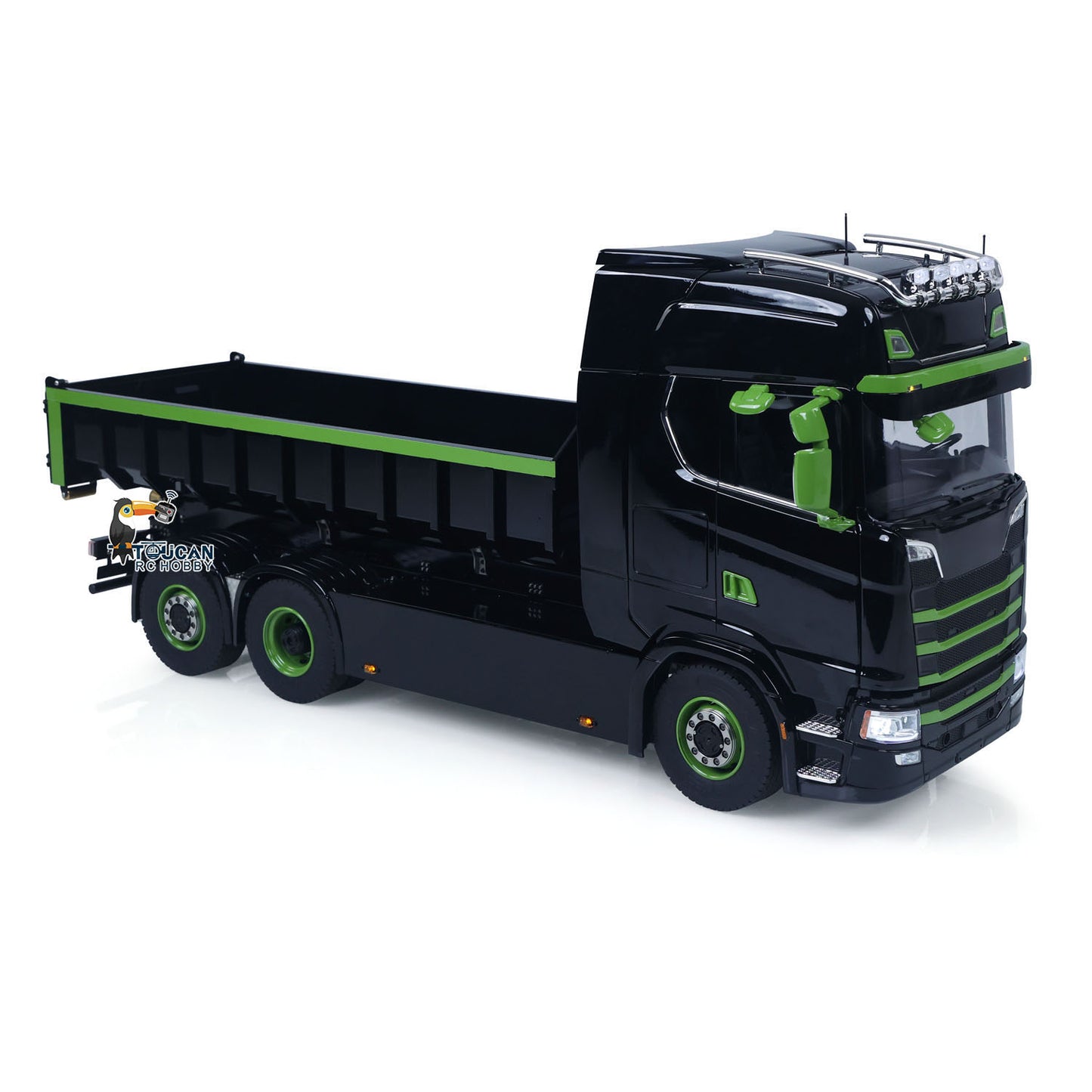 6x6 1/14 Hydraulische RC Dumper Auto Metall Roll-on Volle Dump Truck
