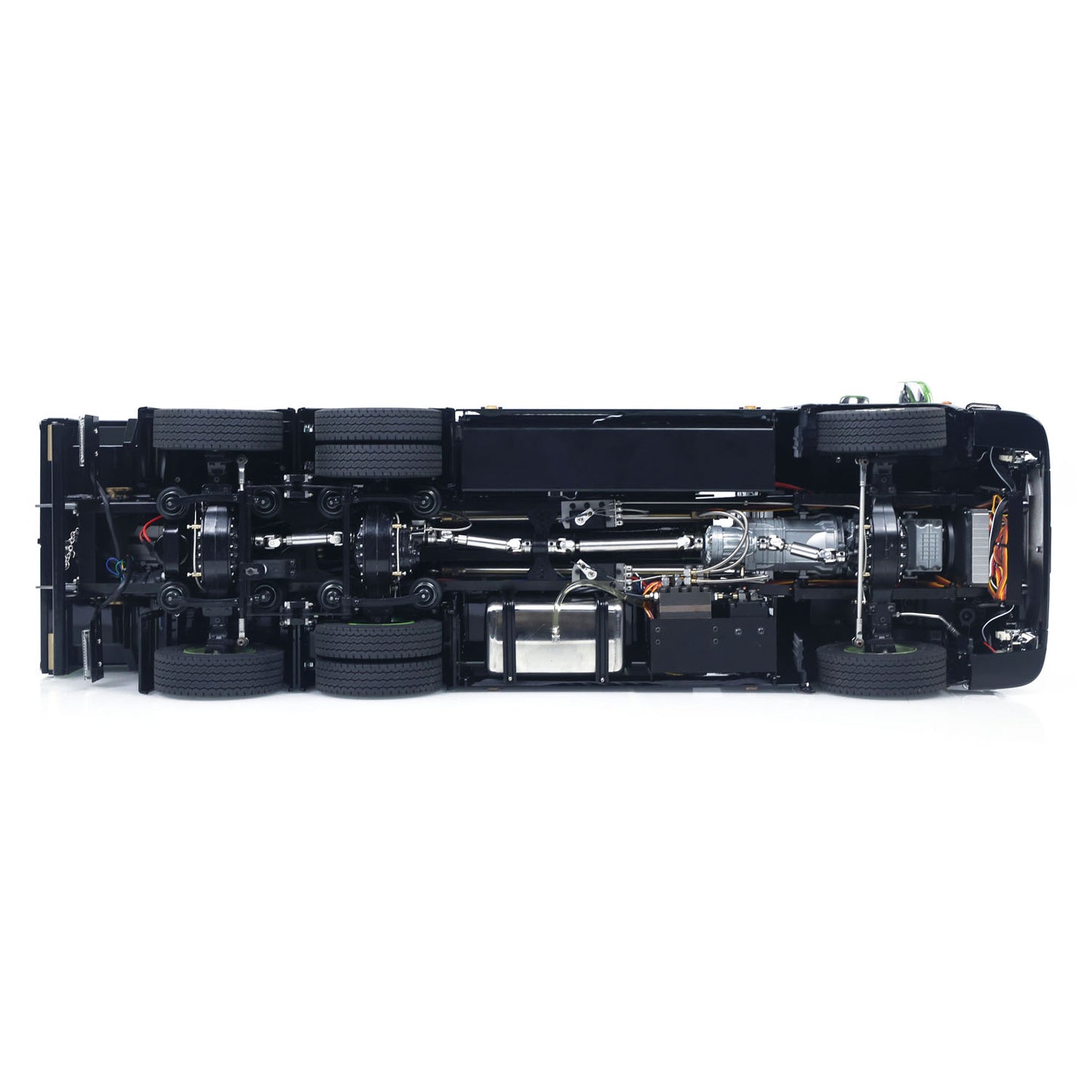 Fast Shipping Metal 6x6 1/14 Hydraulic RC Roll Off Dumper Truck Rear Axle Lifting Steering Car
