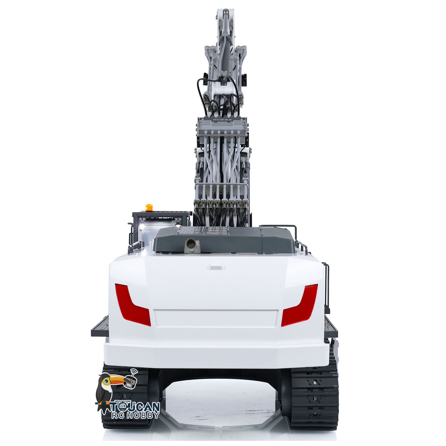 CUT 1/14 K970-301S 3 Arme, lackiert, montiert, RTR, hydraulischer RC-Bagger mit Tamden XE-Sender