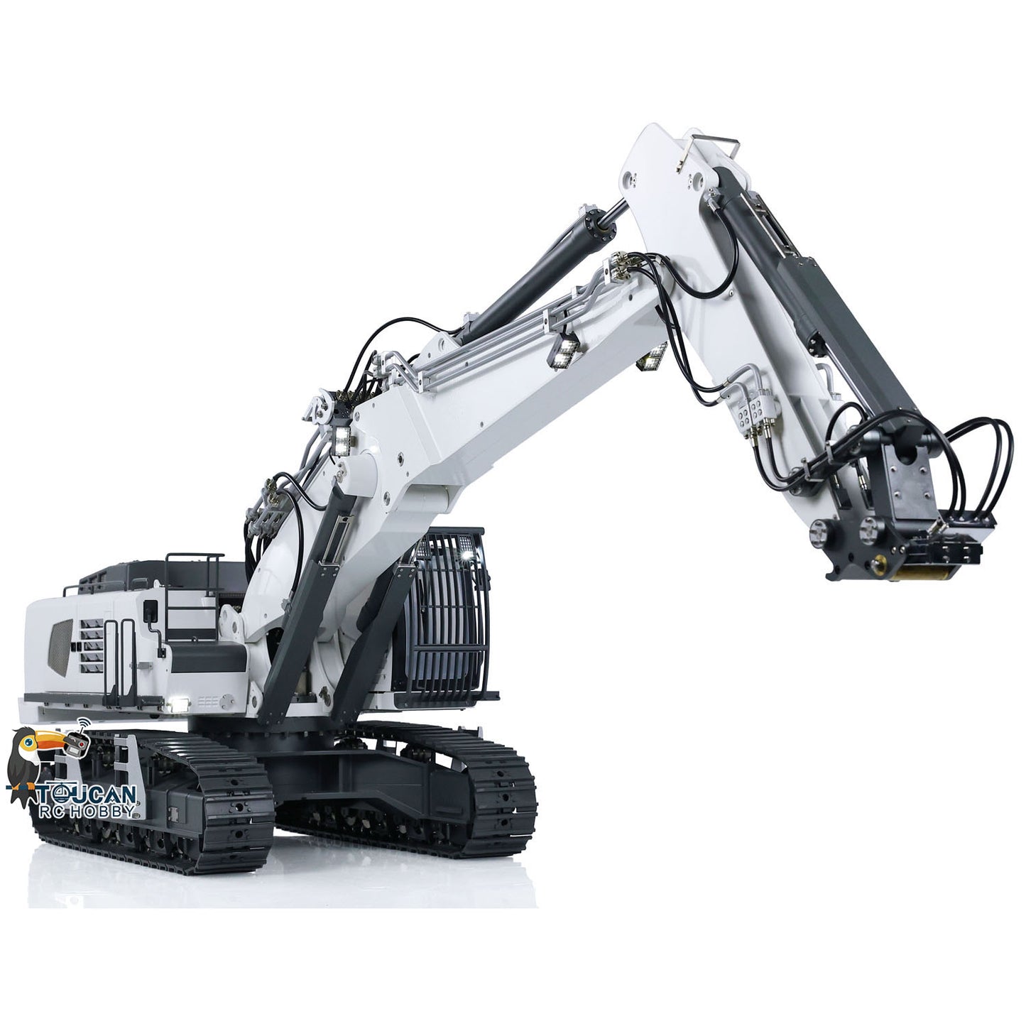 CUT 1/14 K970-301S 3 Arme, lackiert, montiert, RTR, hydraulischer RC-Bagger mit Tamden XE-Sender