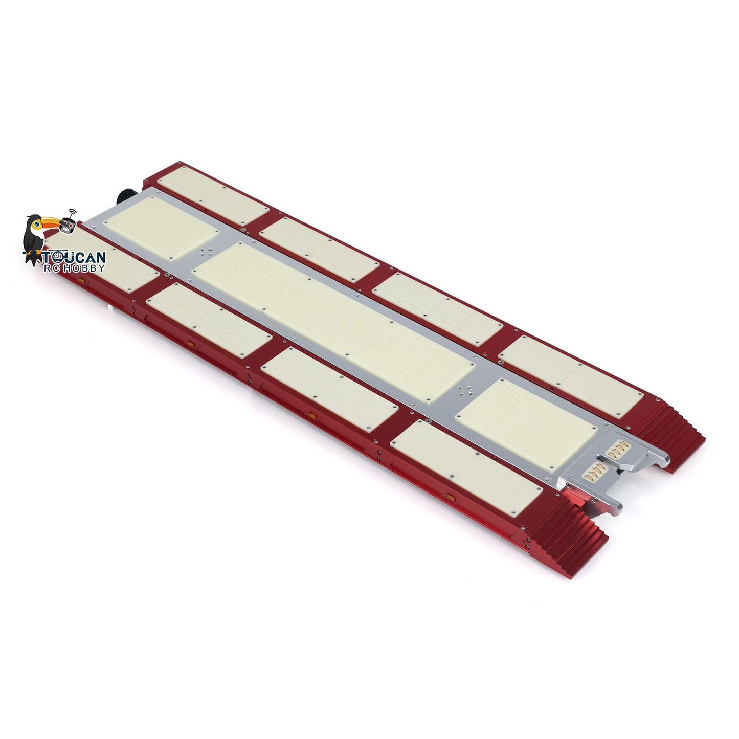 Neue Version 1/14 4 Achsen RC Schwere Anhänger Grad 999 CNC Schwanenhals Anhänger