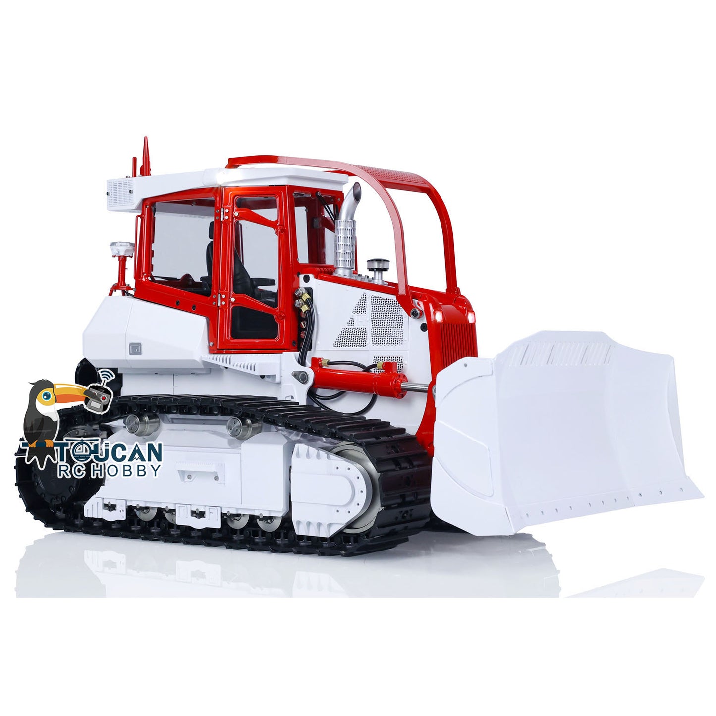 LESU Metall Aoue 1/14 RC Hydraulische Planierraupe Lackiert Montiert RTR Bulldozer 850K B0005