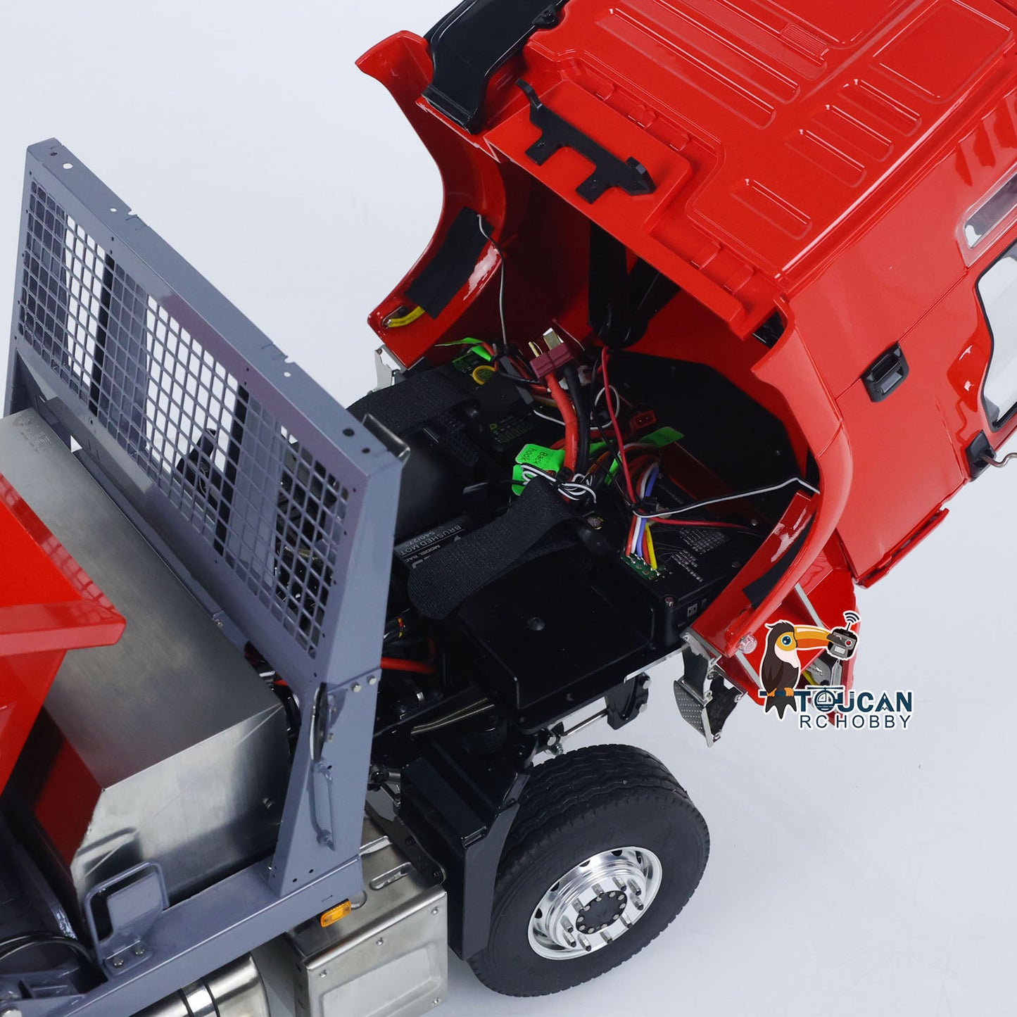 LESU Metal 1/14 RC Hydraulic Swing Arm Garbage Dump Truck 4X4 RTR TGS Light Sound ST8 Radio Battery