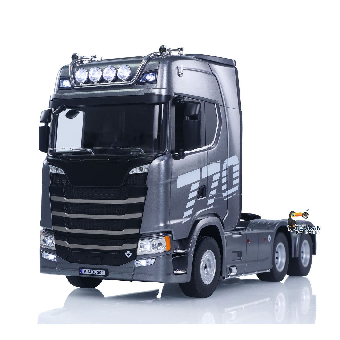770S Plastic 1/18 RC Tractor Truck Toys Finished Model RTR 7.4V Battery Radio 19CH Light Sound Effects Remote Control Lorry Car