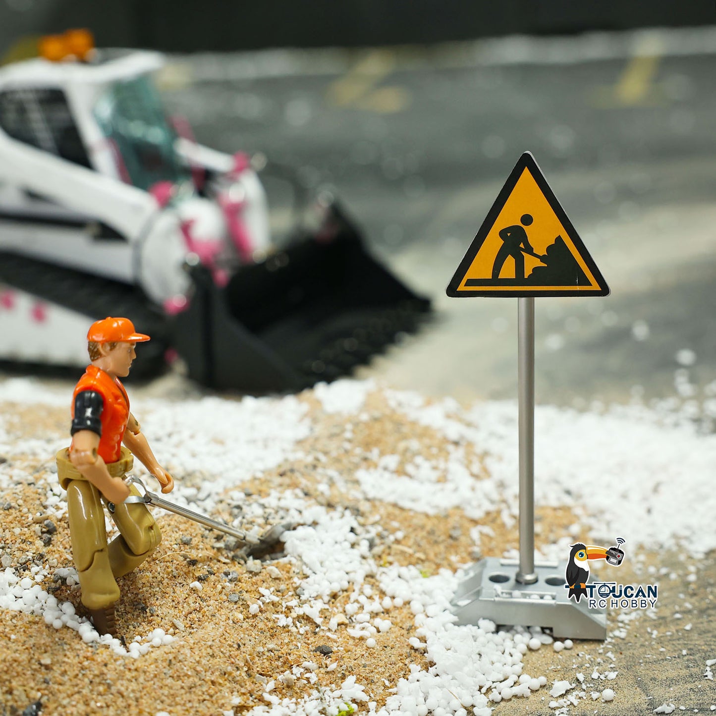 IN STOCK Decorative Traffic Sign Spare Part for 1/14 RC Truck Construction Vehicle