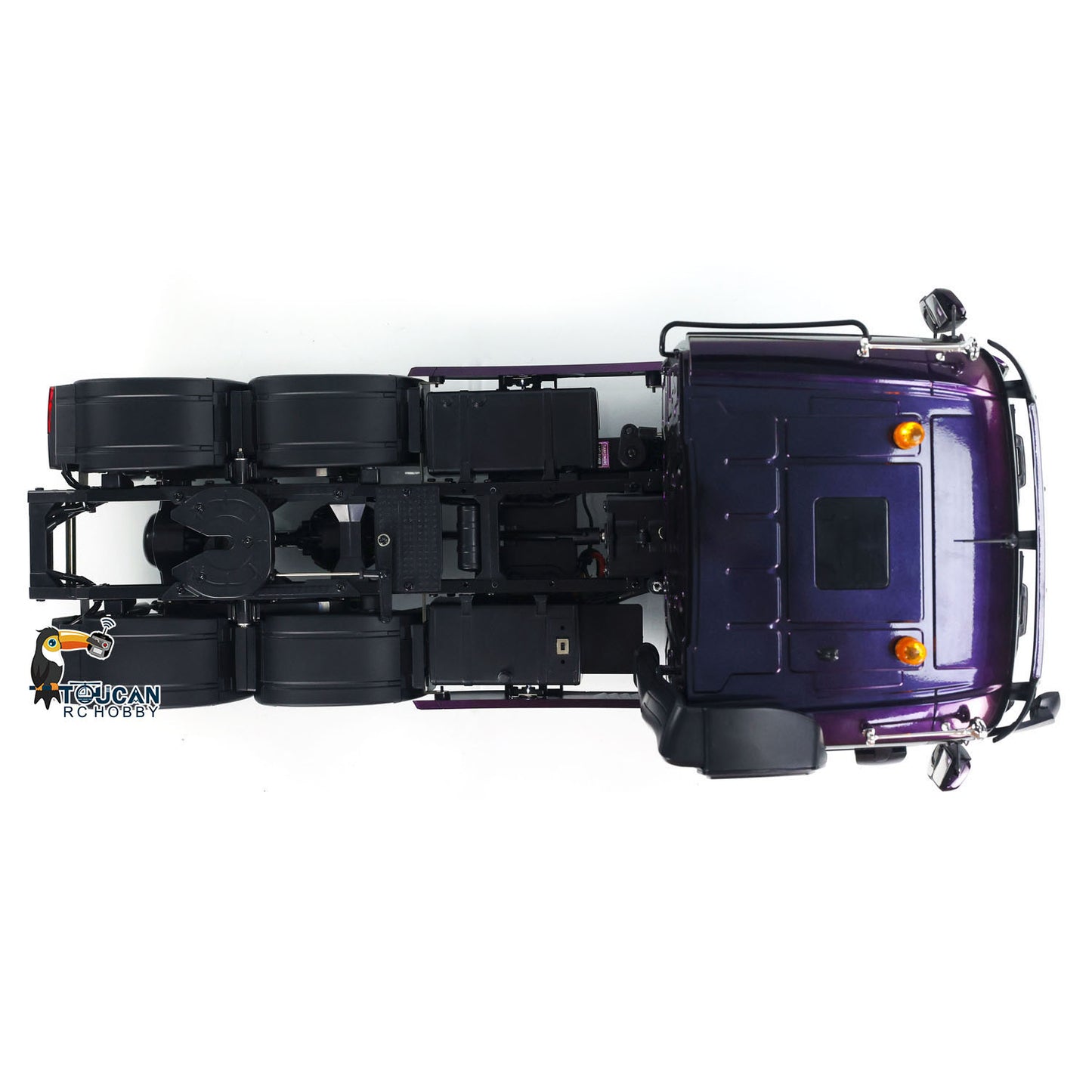 Camion tracteur RC 1/14 6x4 Voiture RC Modèle assemblé peint