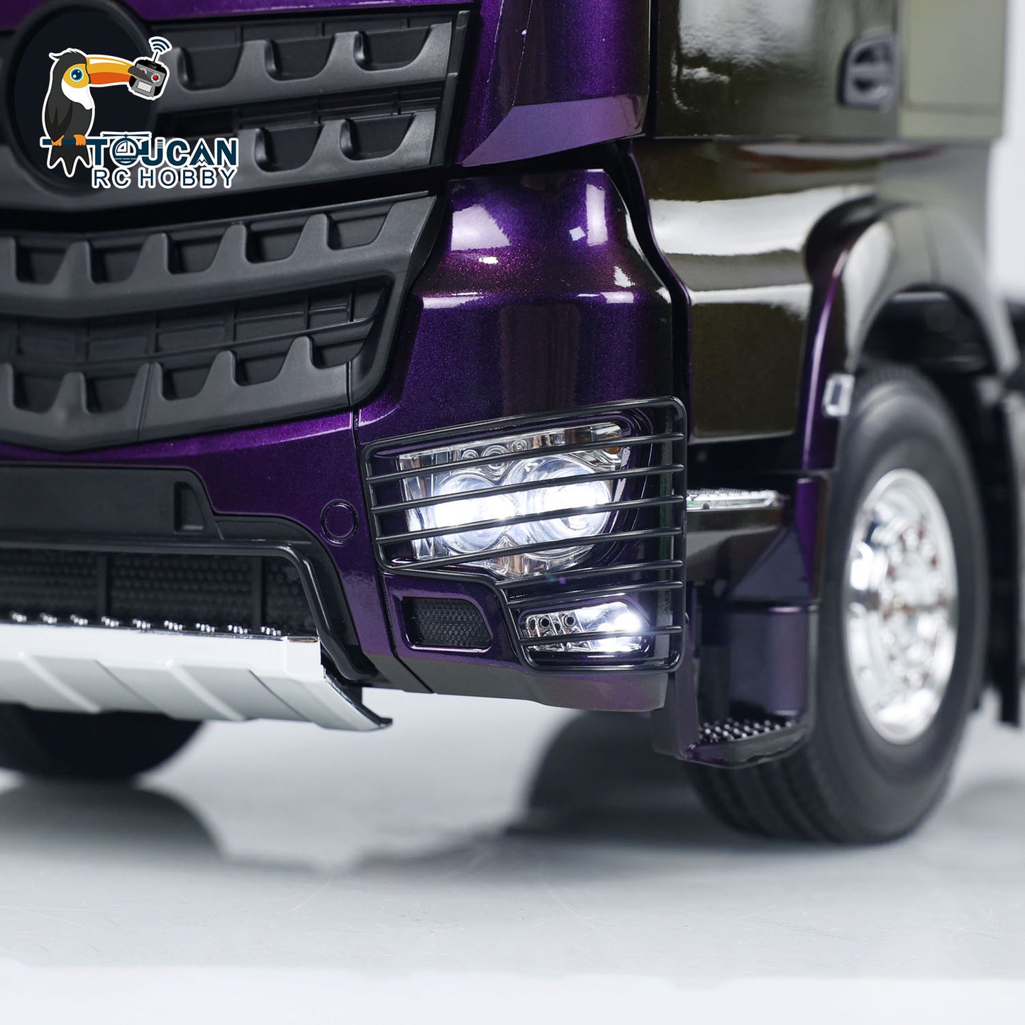 Camion tracteur RC 1/14 6x4 Voiture RC Modèle assemblé peint