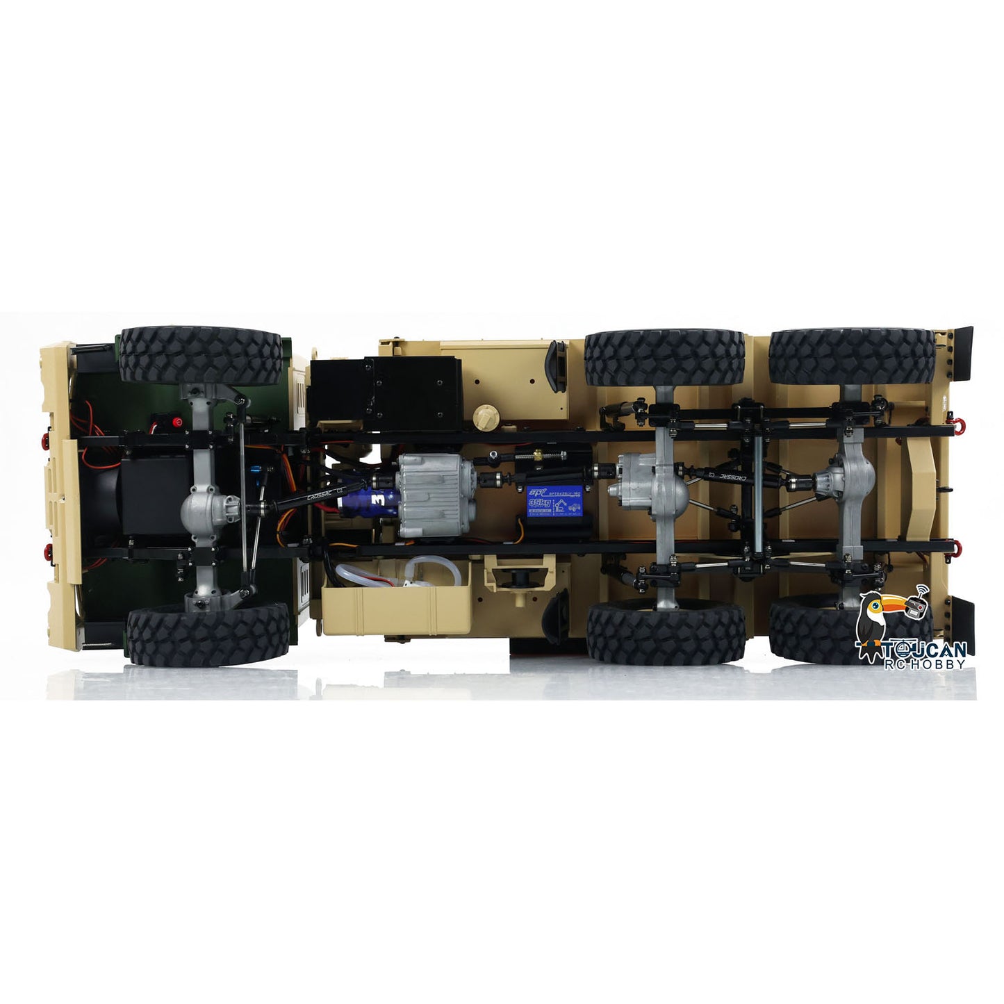 CrossRC FC6 1:12 RTR RC Military Truck 6WD DIY Smoke Unit