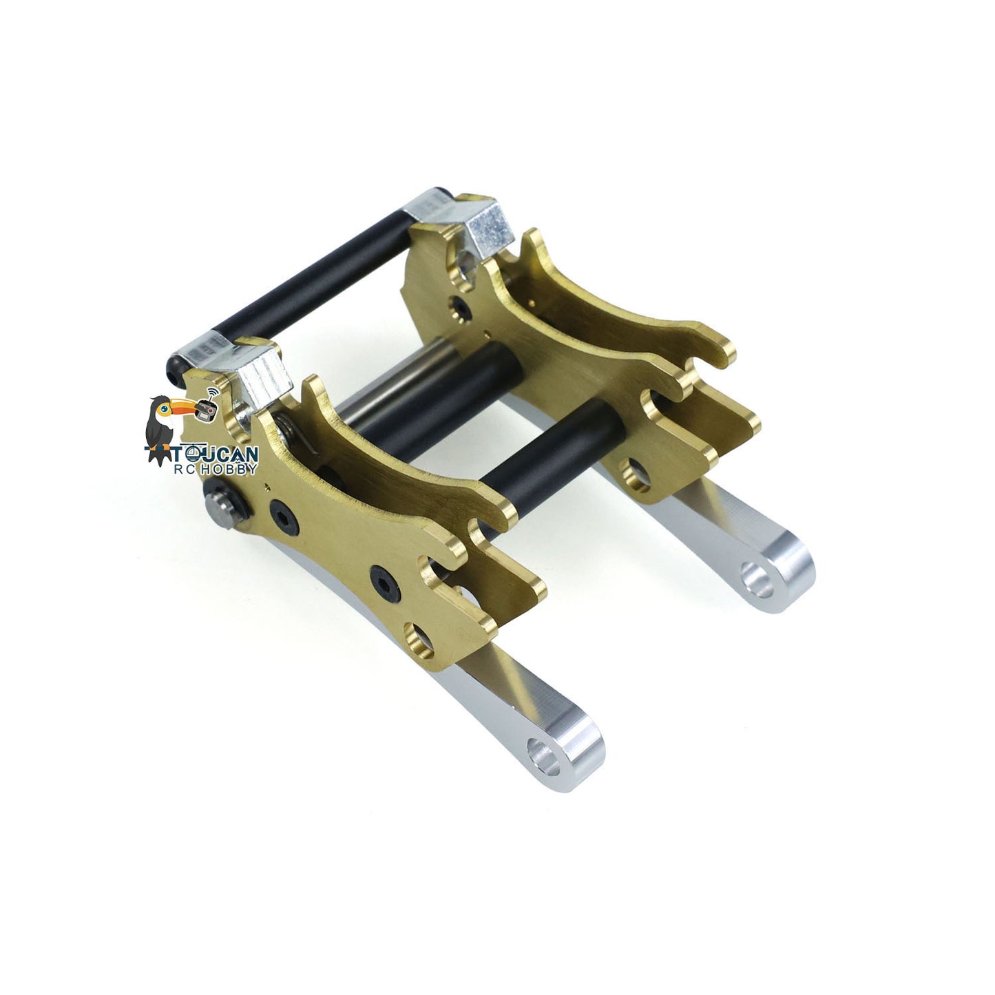 Metal Manual Quick Coupler Wheel Hub Rubber Tire Metal Fork for JDModel JDM-198 ZW370 RC Hydraulic Loader Model DIY