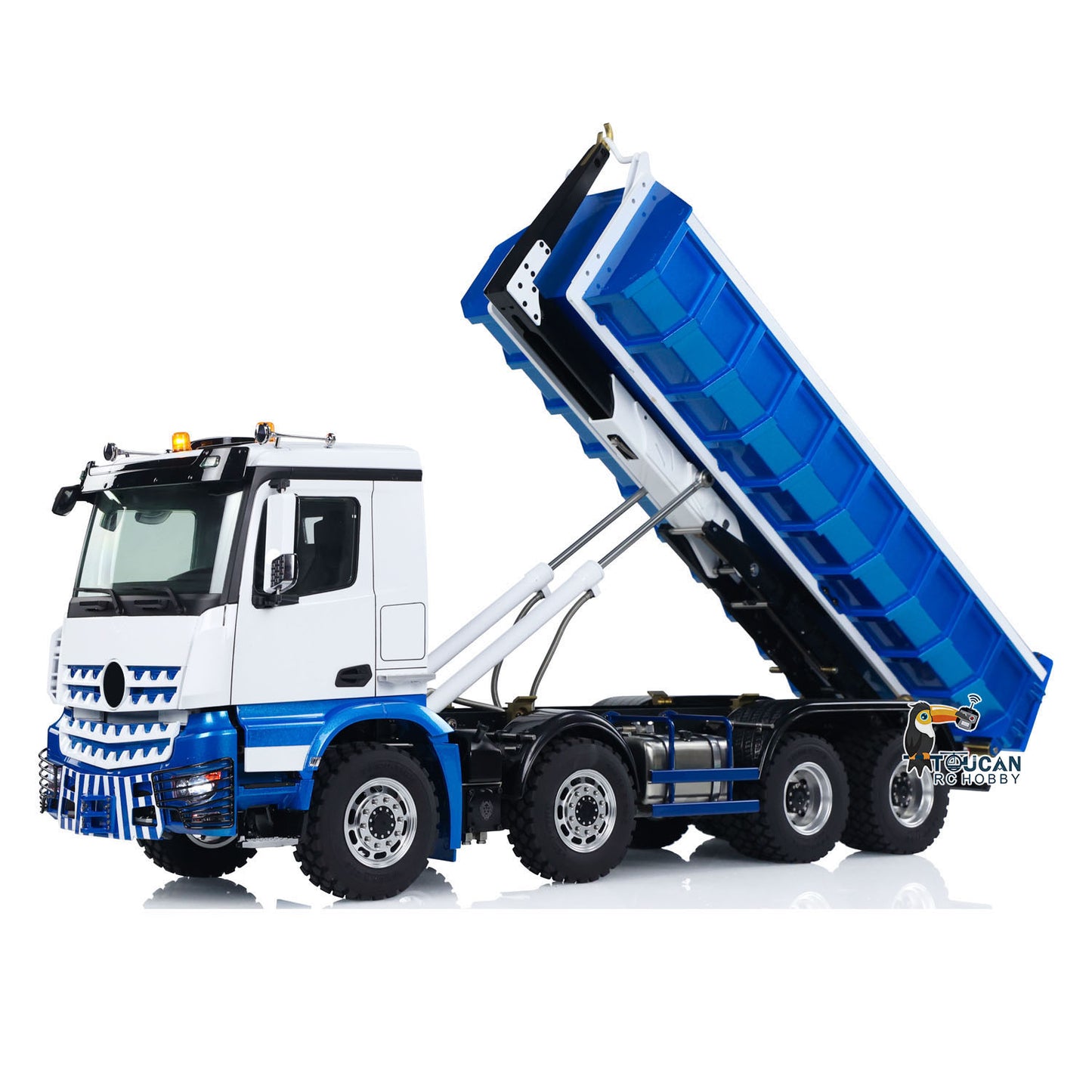IN STOCK LESU 1/14 8x8 3348 Hydraulic RC Dump Truck RTR Remote Control Roll Off Dumper