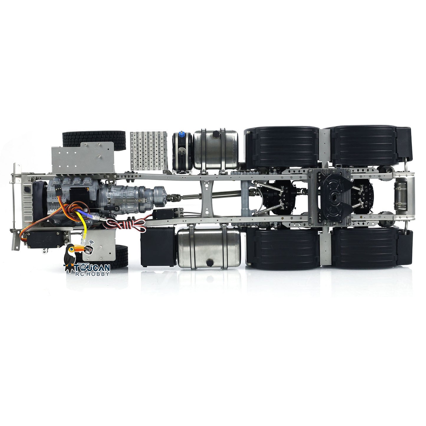 ScaleClub 1/14 Metallchassis für 6x6 RC Sattelzugmaschine R620 R730 R470