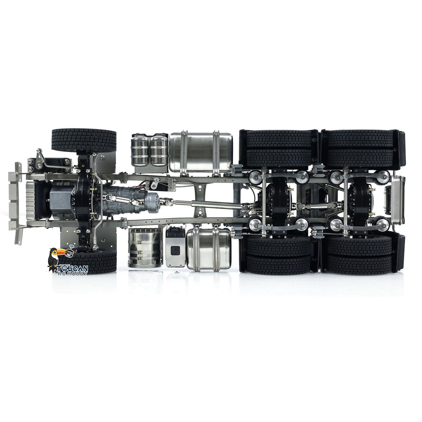 Châssis métallique ScaleClub 1/14 pour camion tracteur 6x6 RC R620 R730 R470