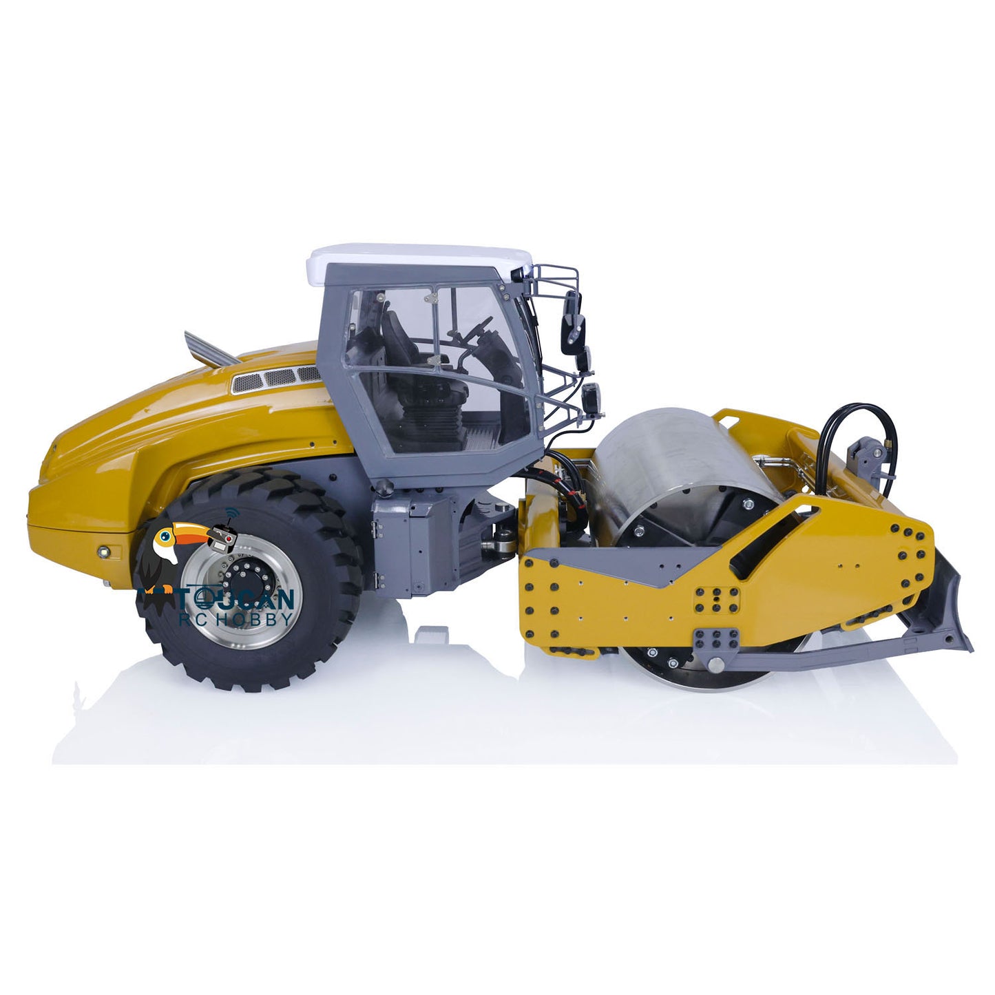 LESU 1/14 Rouleau compresseur hydraulique RC assemblé en métal RTR Aoue-H13i A0009