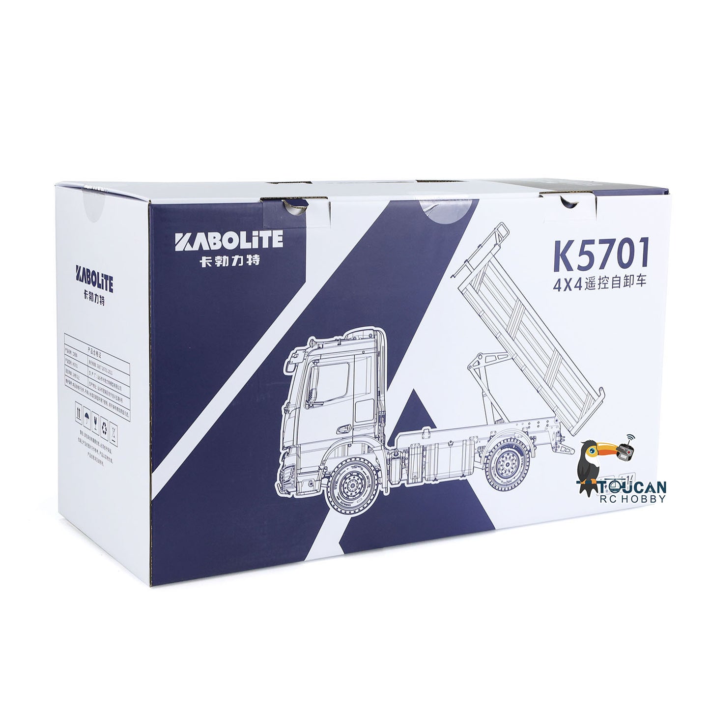 US STOCK 1/14 Kabolite 5701 RC Dump Truck 4x4 Remote Control Dumper Car Sound Light Model